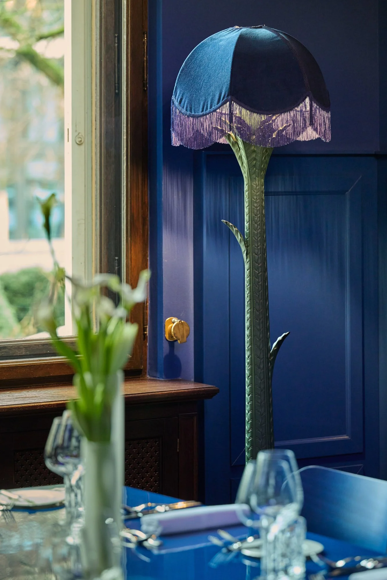 The Florentin Frankfurt by Althoff Collection. The Villa. Blue Room photography by Daniel Schäfer.