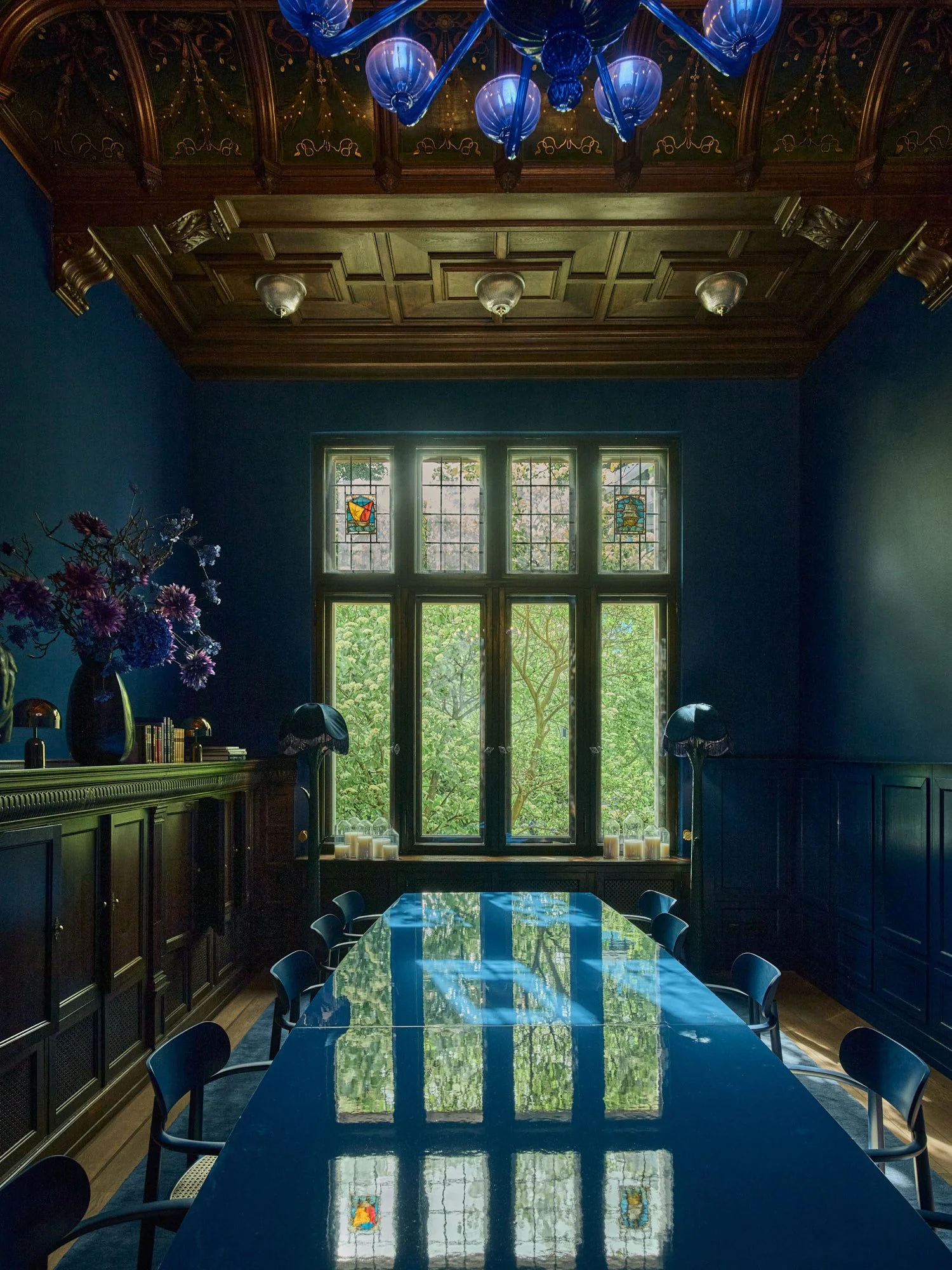 The Florentin Frankfurt by Althoff Collection. The Villa. Blue Room photography by Daniel Schäfer.