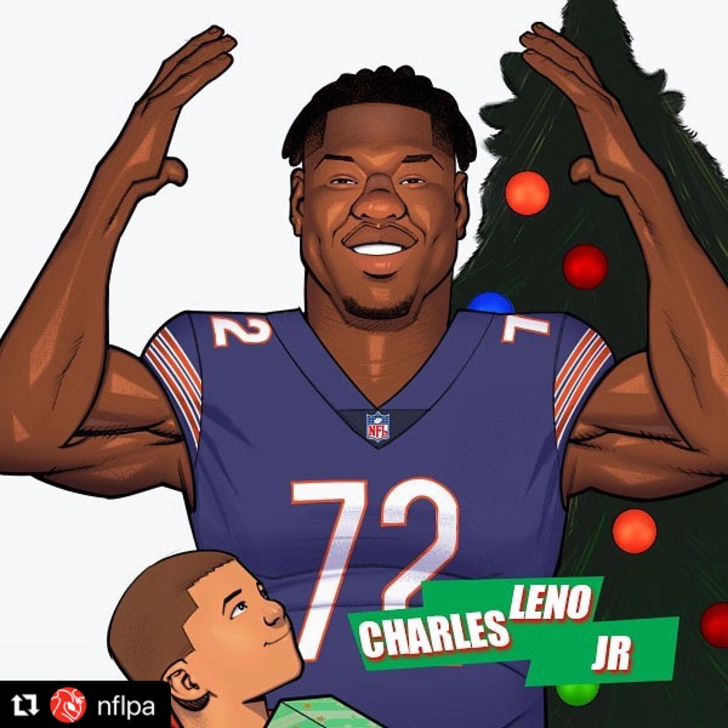 #Repost @nflpa
・・・
Our Week 16 #Community MVP @charleslenojr72 made sure those in need started 2021 off on the right foot, as he played Secret Santa for 20 charitable organizations and 5 select people in need through his Leno Claus&rsquo; 25 Day Coun