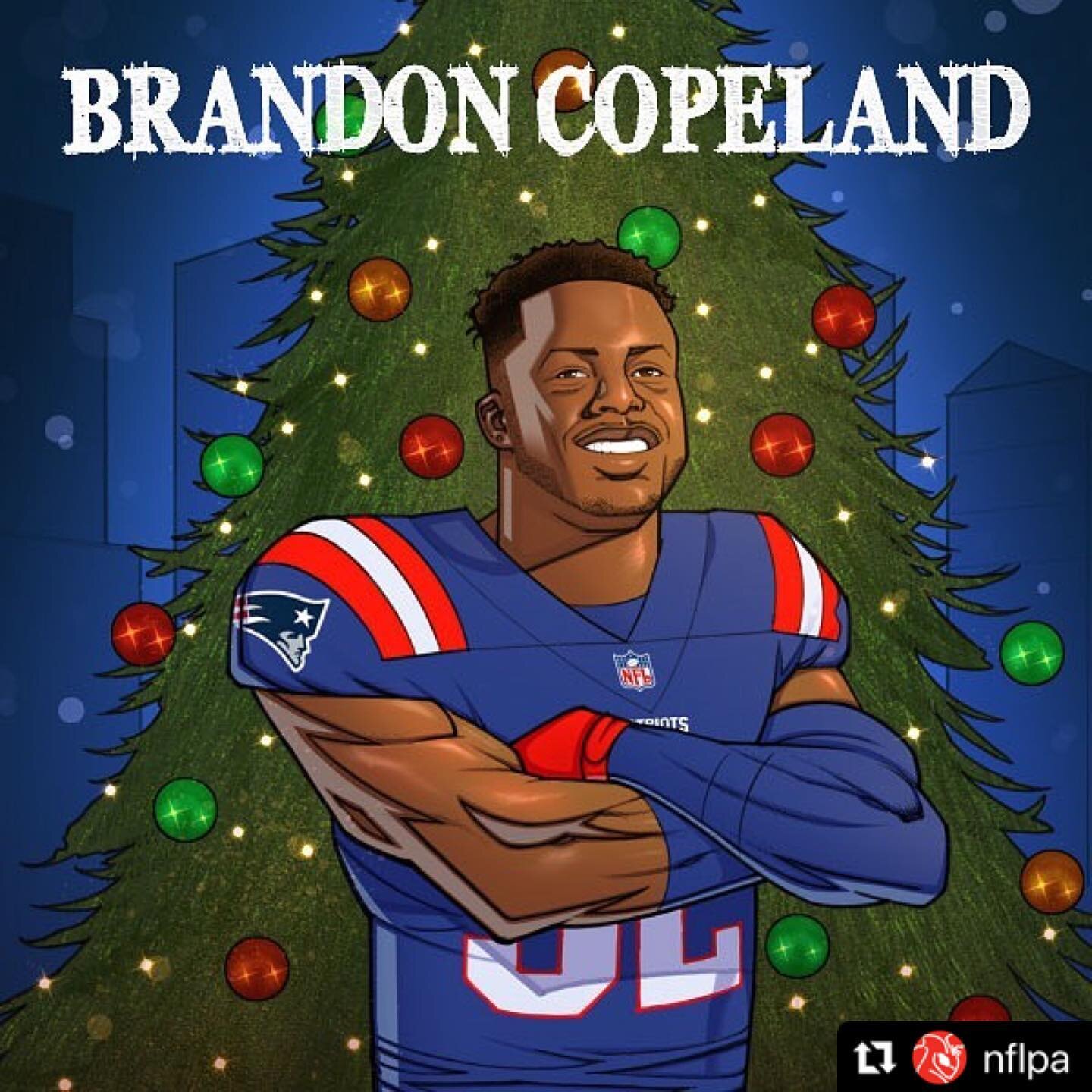 #Repost @nflpa
・・・
Our Alan Page Community Award winner @bcope51 went back to back, earning Week 15 #CommunityMVP honors after he teamed with 19 @NFL players to bless 200 families in underserved communities with more than $160K in gifts for the holid