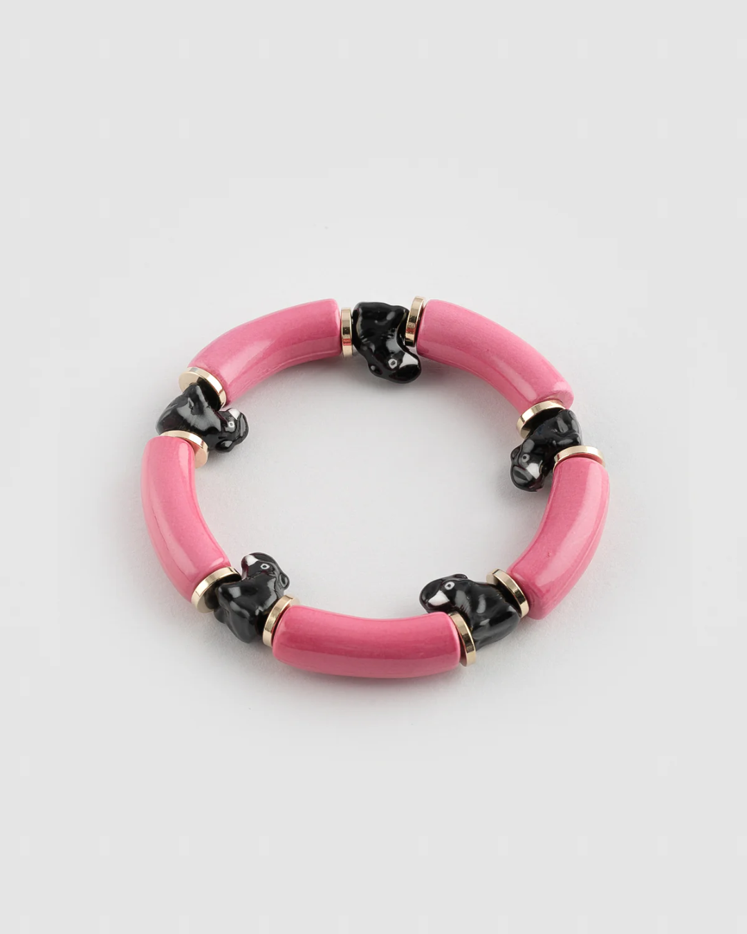 Nach - Bracelet perles roses éléphant
