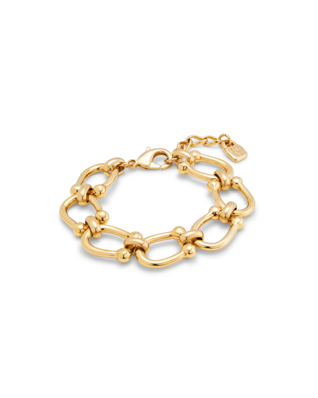 Uno de 50 - Bracelet plaqué or 18 carats avec maillons ovales moyens