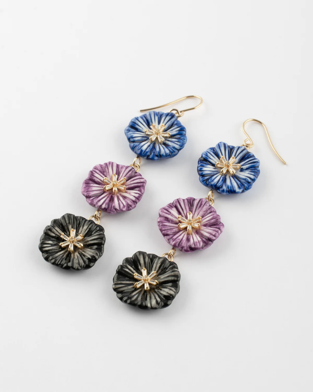 Nach - Boucles d'oreilles pendantes grands chardons
