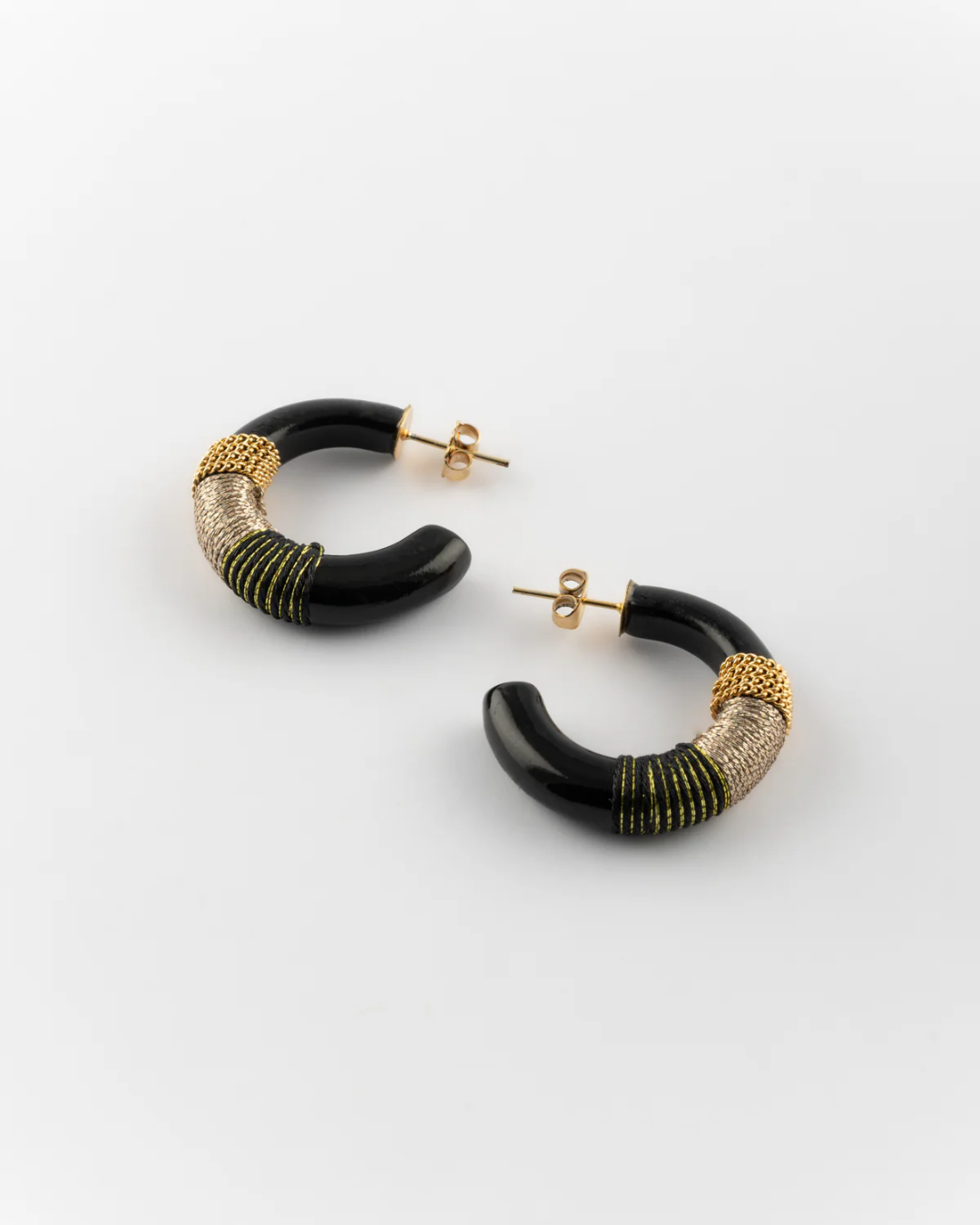 Nach - Boucles d'oreilles noir ethnique