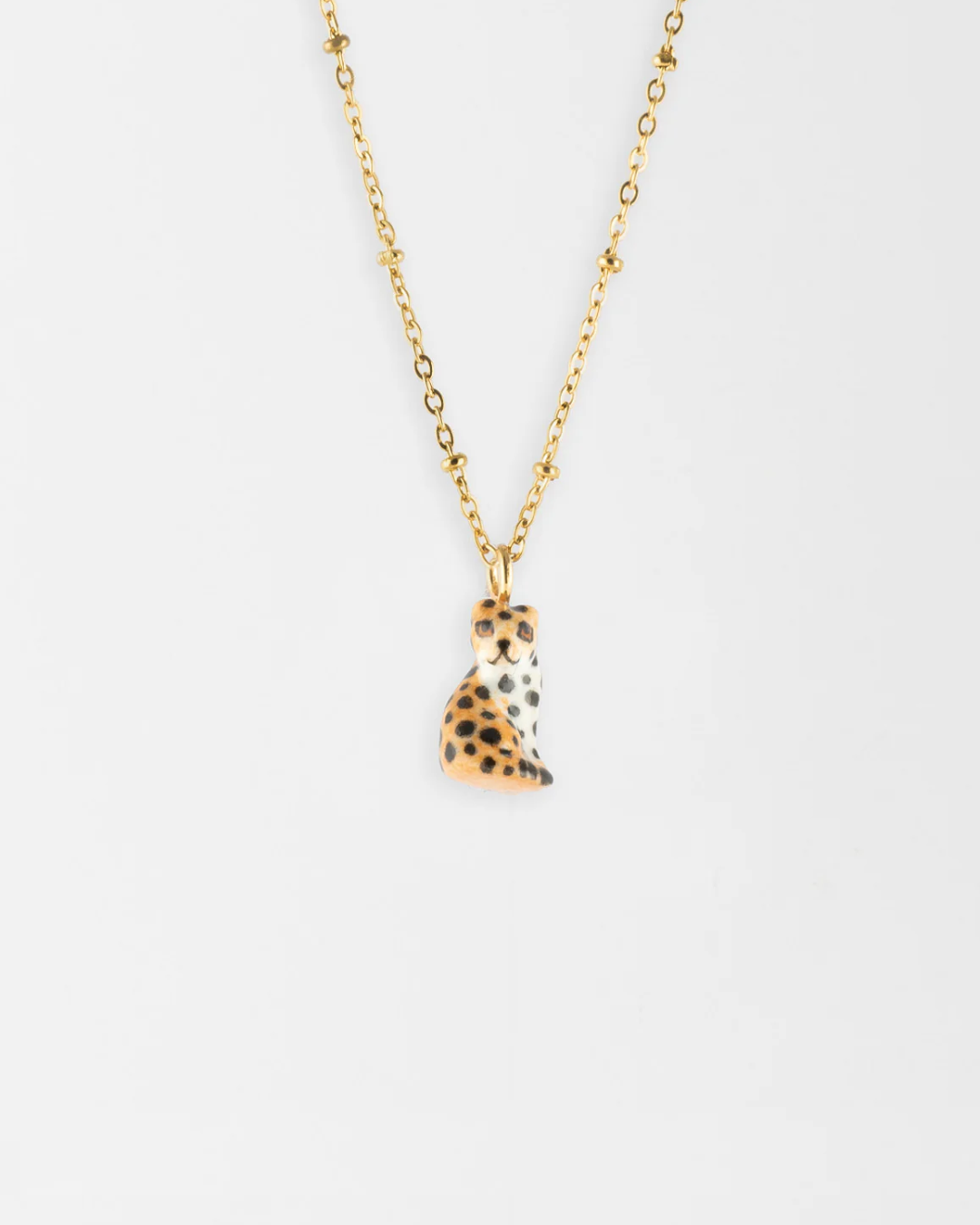 Nach - Collier léopard assis