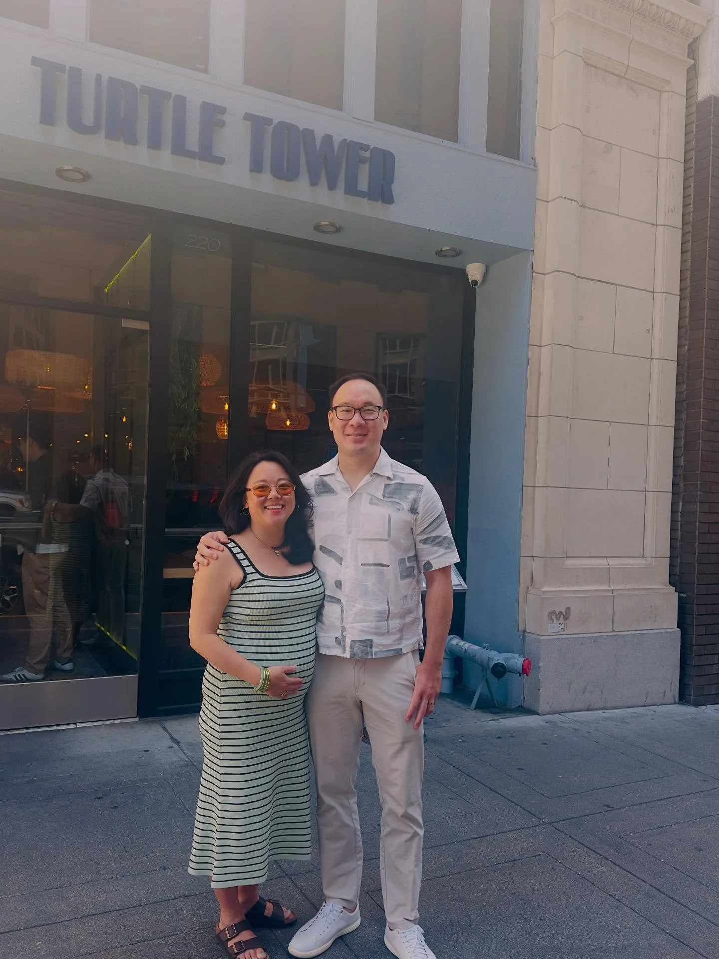 🩵👶🏻💙 Entering our mom and dad era! Baby Kelliott arriving this December 💙👶🏻🩵 

Had the best time giving baby a taste of our favorite things in SF. We can&rsquo;t wait to bring him back to meet all his crazy aunties and uncles. And eat more Tu