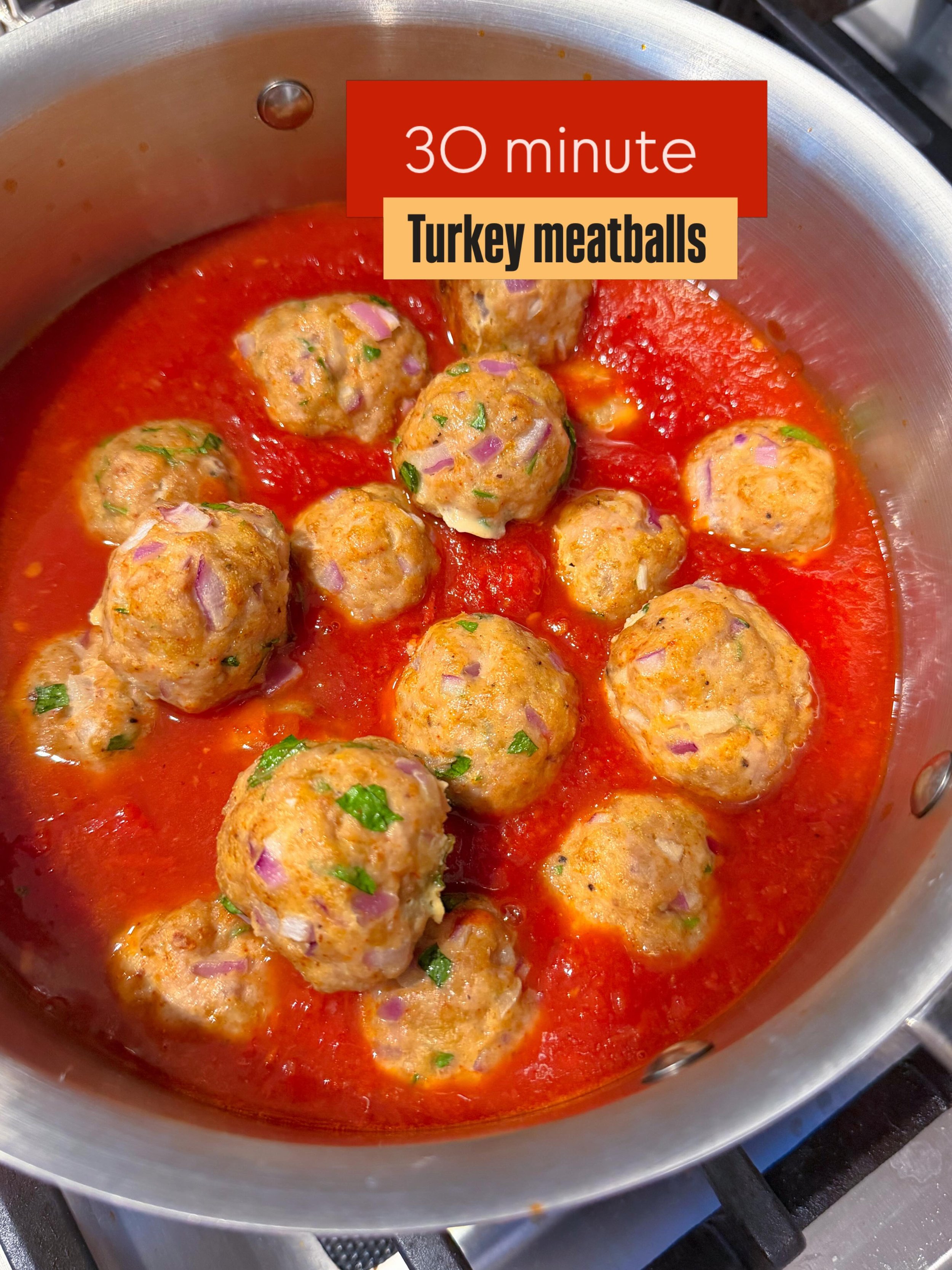 🫣 Making dinner is hard, especially after vacation.

That&rsquo;s why I&rsquo;m sharing my 30-minute ground turkey meatball recipe. They are versatile enough to make with whatever you have around. I ate them with a fun Trader Joe&rsquo;s ravioli but
