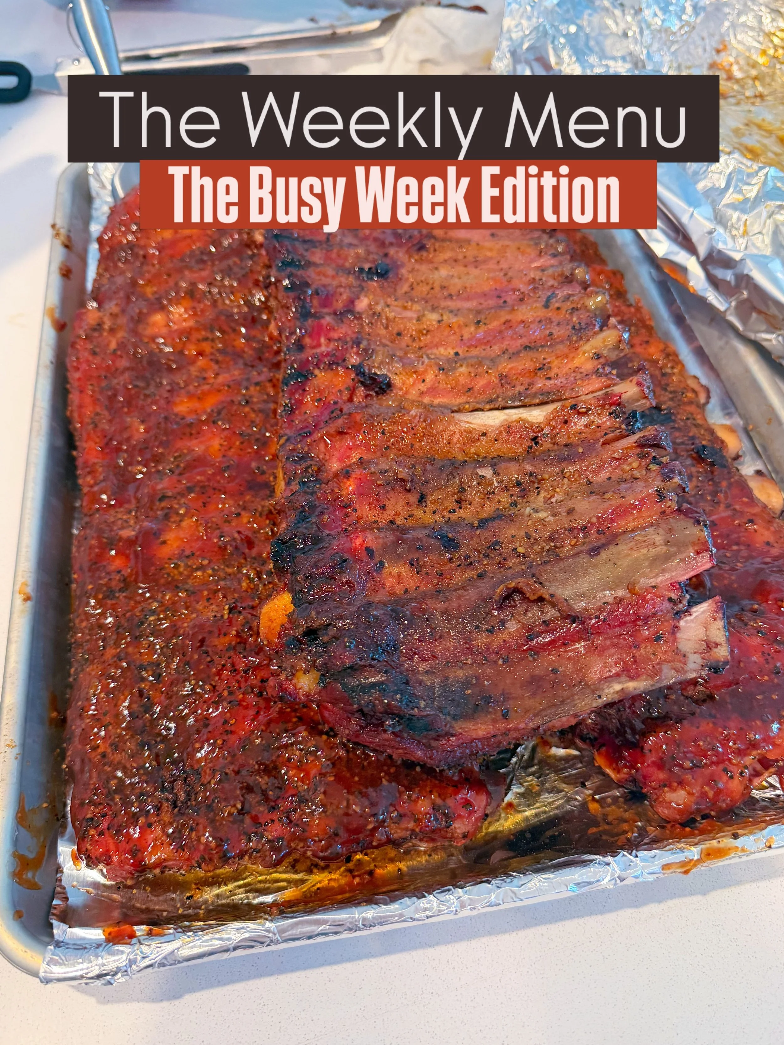 🏃🏻&zwj;♀️This is our busy week edition of the weekly menu! We survived late nights working, an all day peanut challenge for my little man plus very little sleep bc teething. And so&hellip;

While most weeks are full of home-cooked dinners. This was