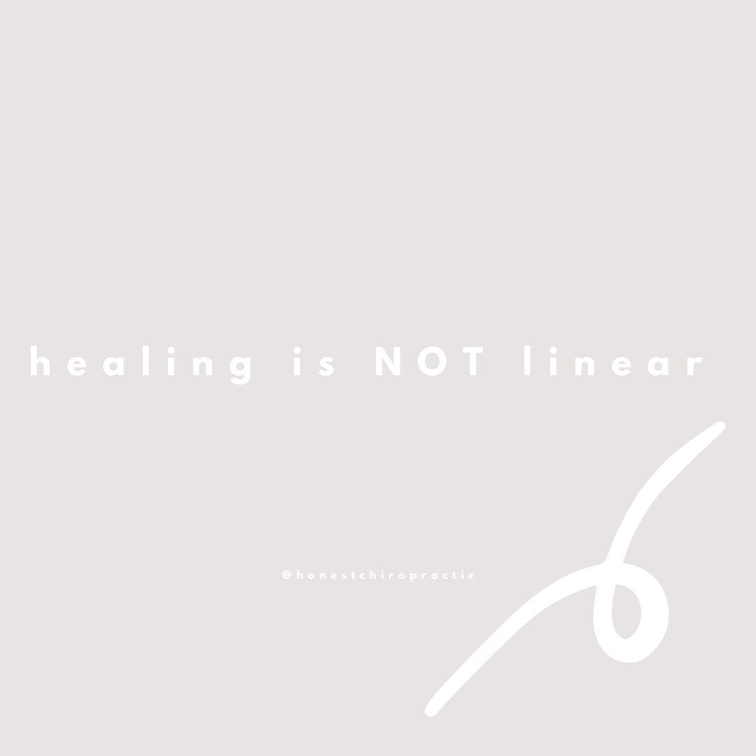 This is a reminder that healing is not linear. It is never a race nor a competition. Our bodies are each unique and they will each heal in their own time! 

✨ Dr. Makenna&rsquo;s care plans are customized to fit each patient&rsquo;s specific needs an