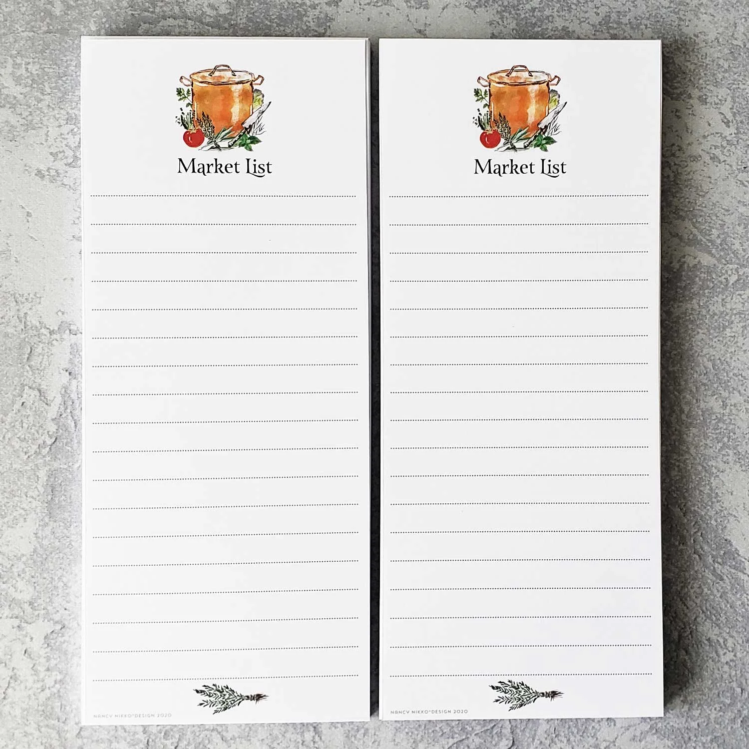 Copper Pot Magnetic Refrigerator Notepad