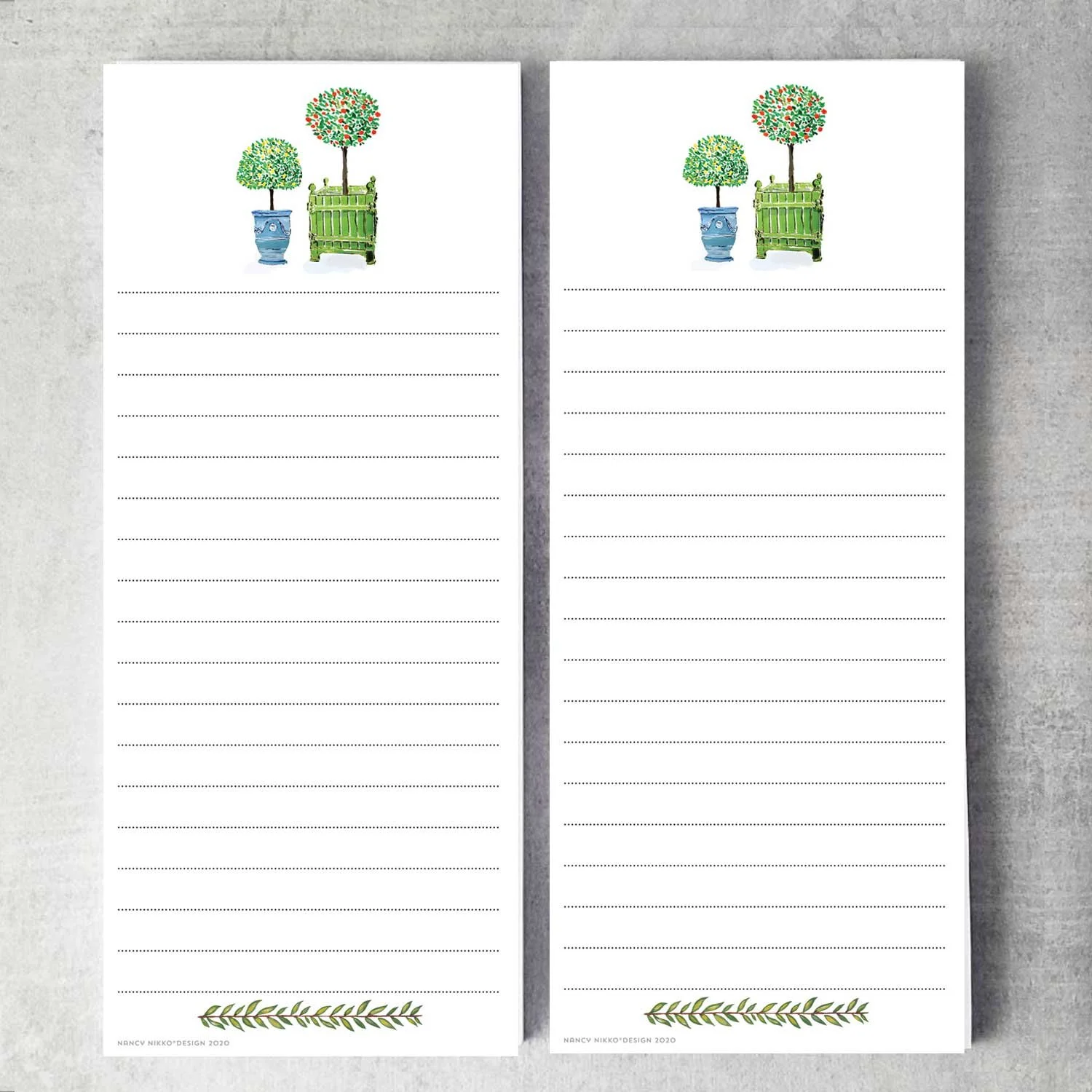 Topiary Magnetic Refrigerator Notepad