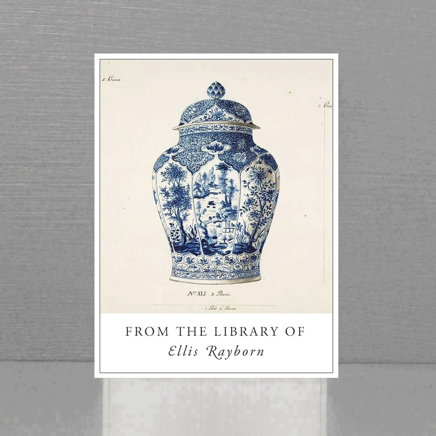 Blue an White Ginger Jar bookplates