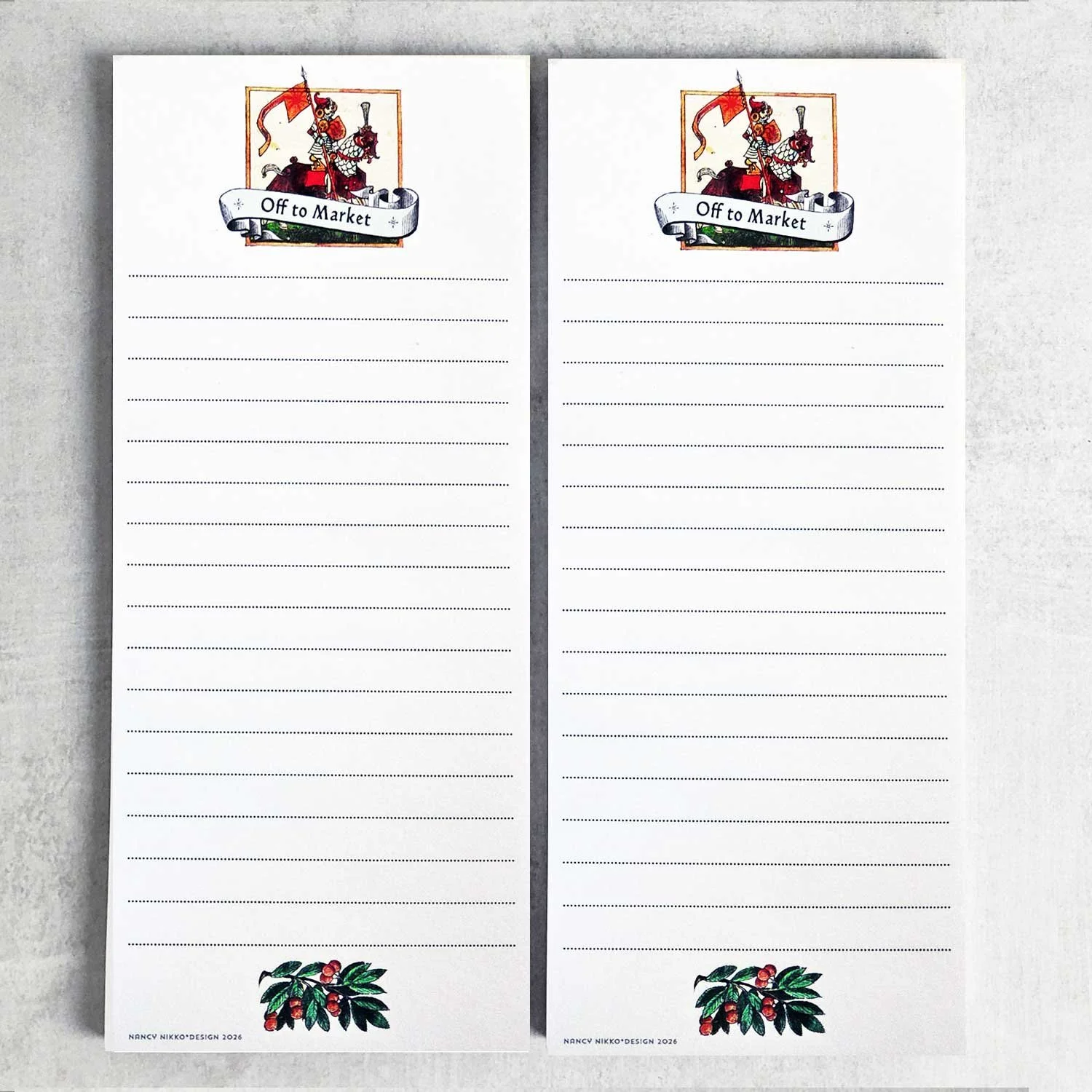 Magnetic Refrigerator Pad with Medieval Knight