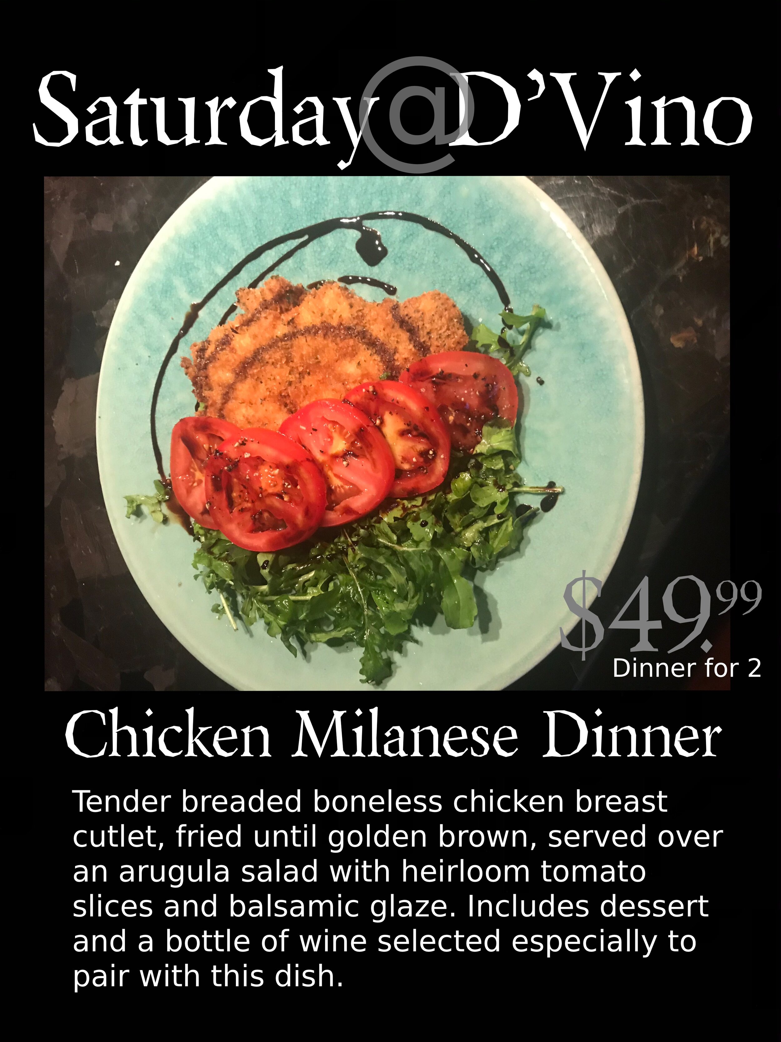 Saturday Night Dinner - Chicken Milanese