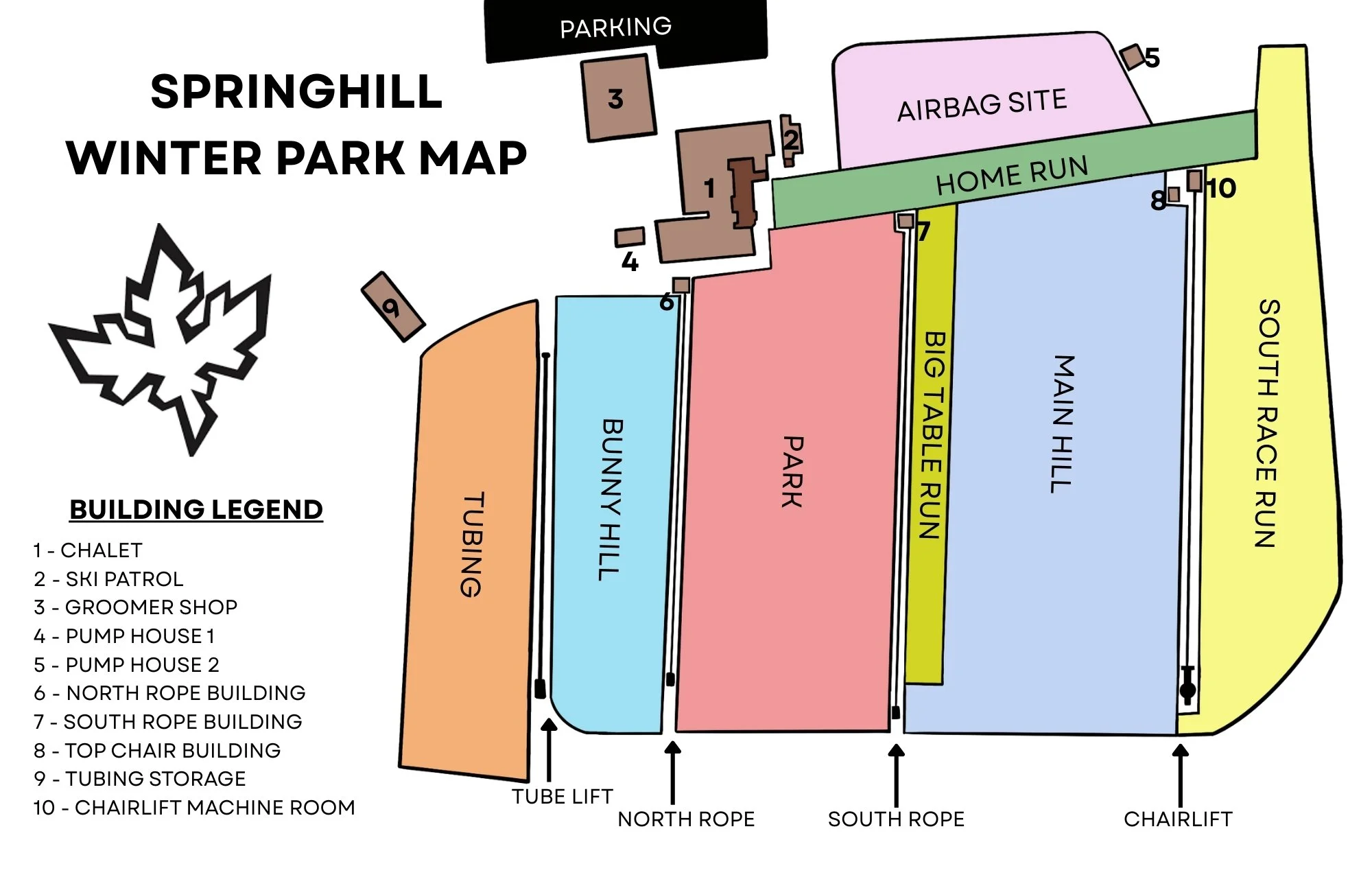 Springhare Map About Us — Springhill Sports Park