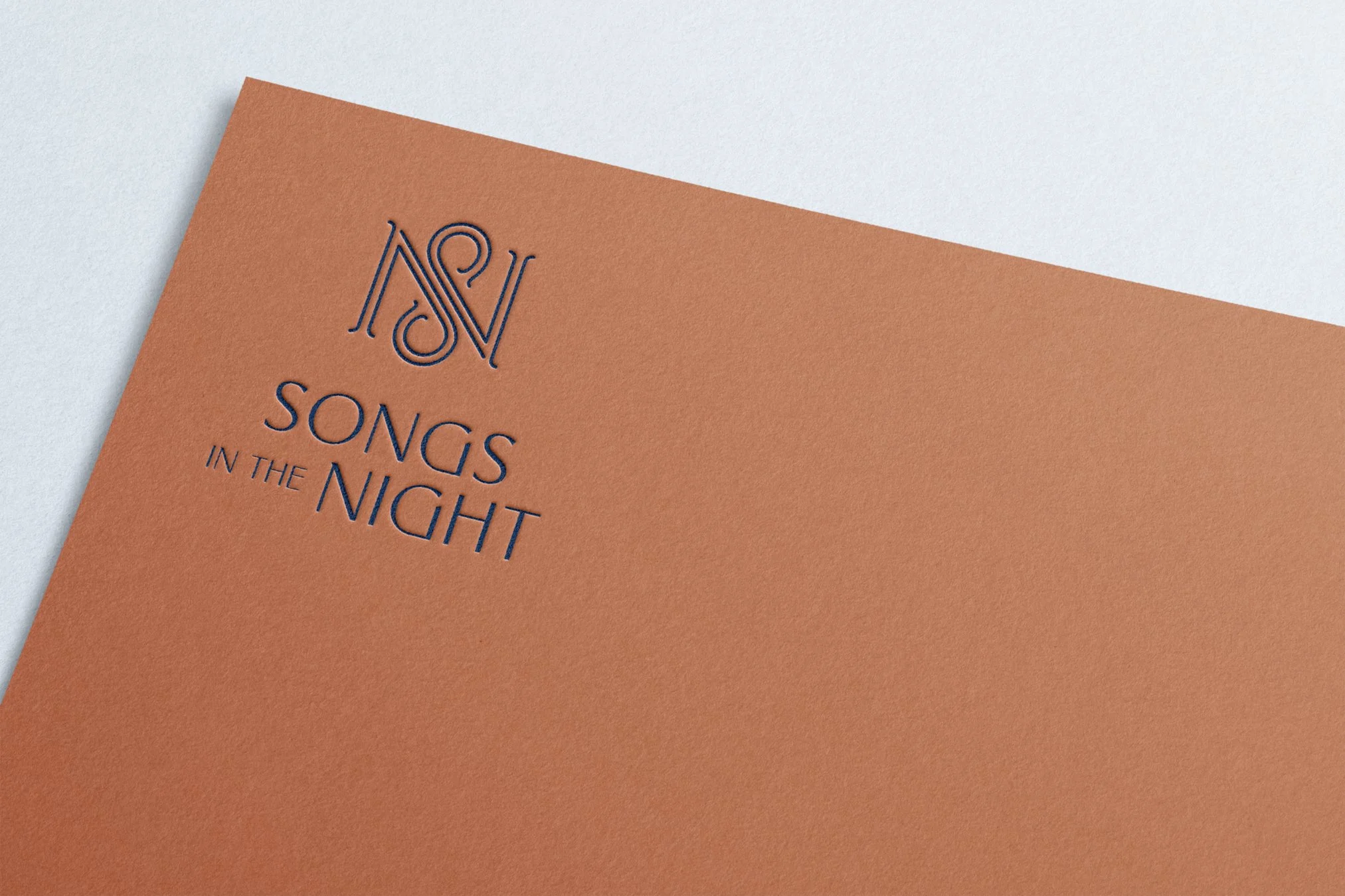 Branded Stationery Mockup for Songs in the Night