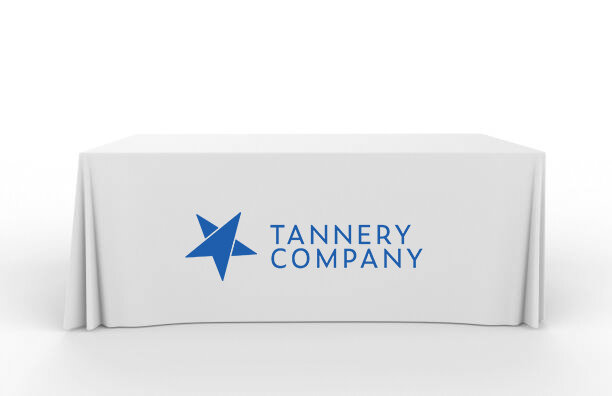 Custom Branded Table Cloth by Dallas Branding Agency and Marketing Agency