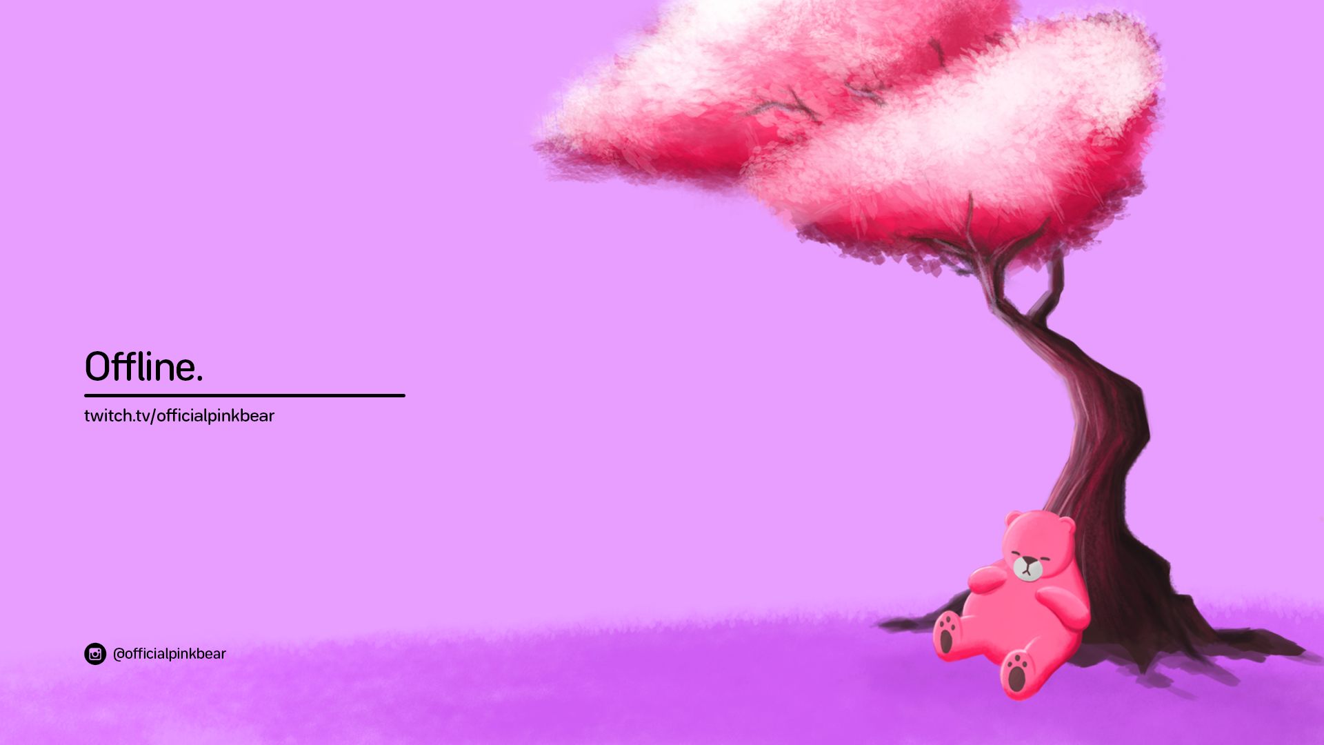 Pink Bear Twitch Screen Offline.png