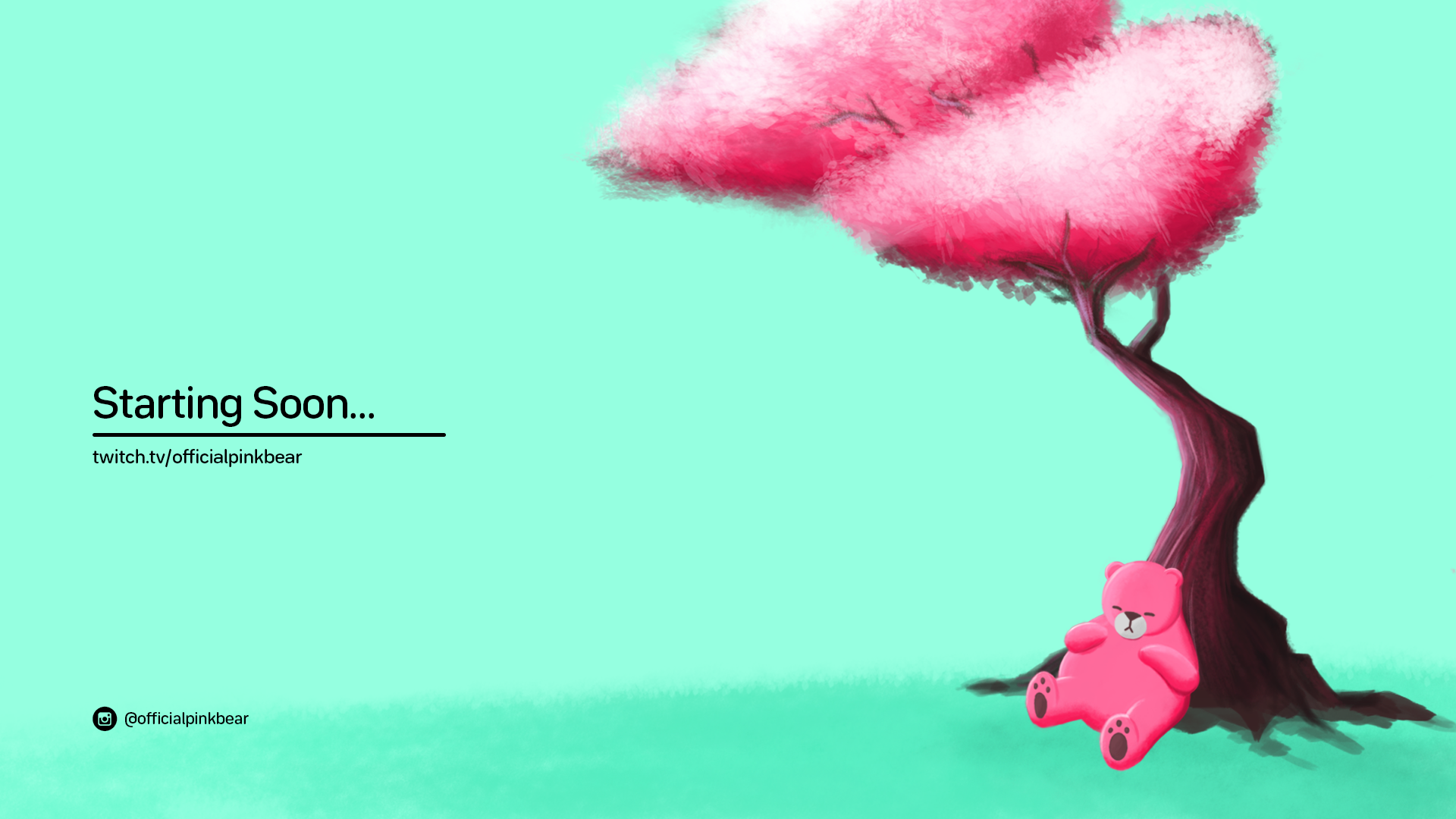 Pink Bear Twitch Screen Starting Soon.png