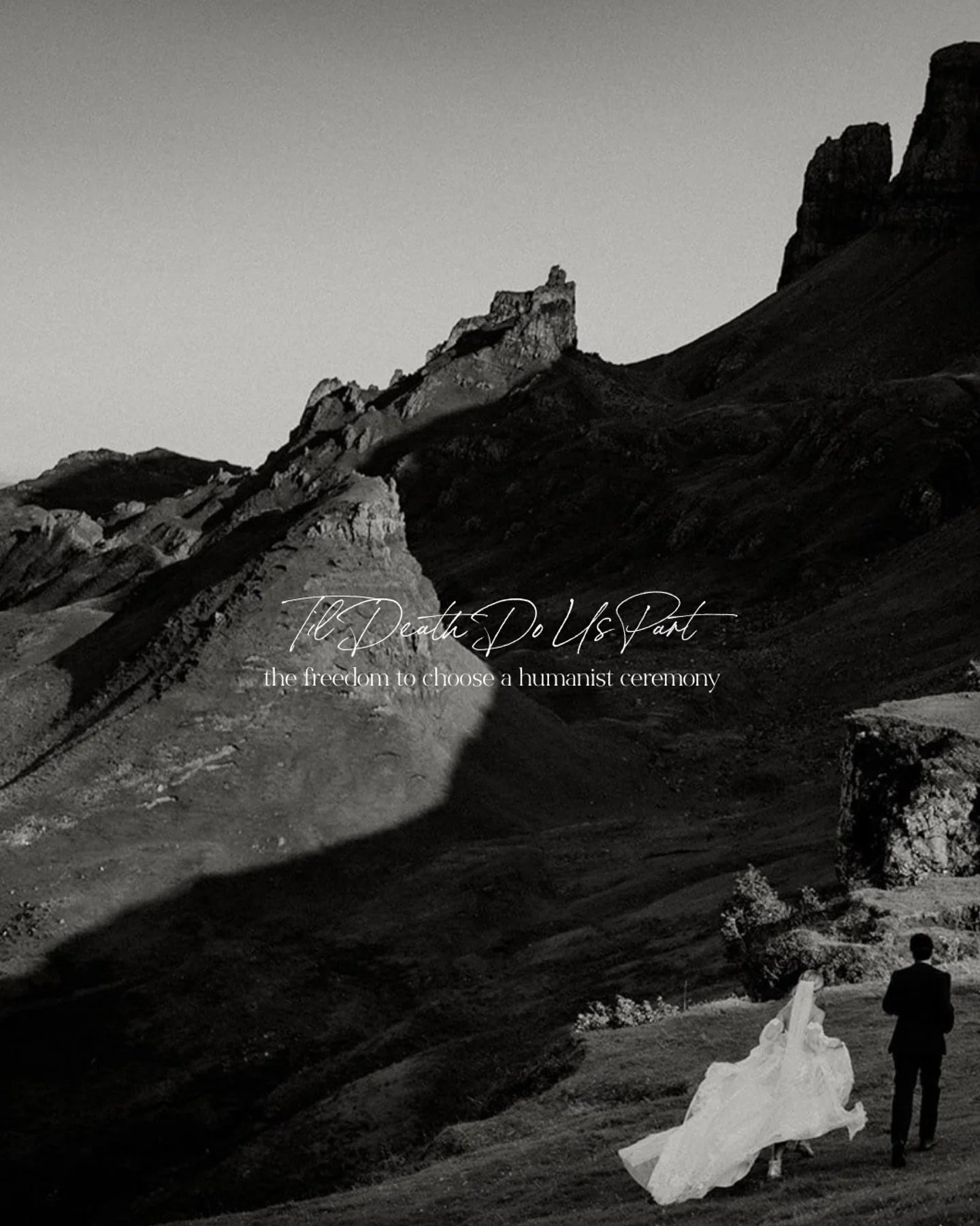 Til death do us part 💍

We are often asked if humanist weddings are legal in Scotland and the answer is yes. A humanist ceremony here is fully recognised which means you can marry in the place that feels most like you.

Clifftops forests ancient rui