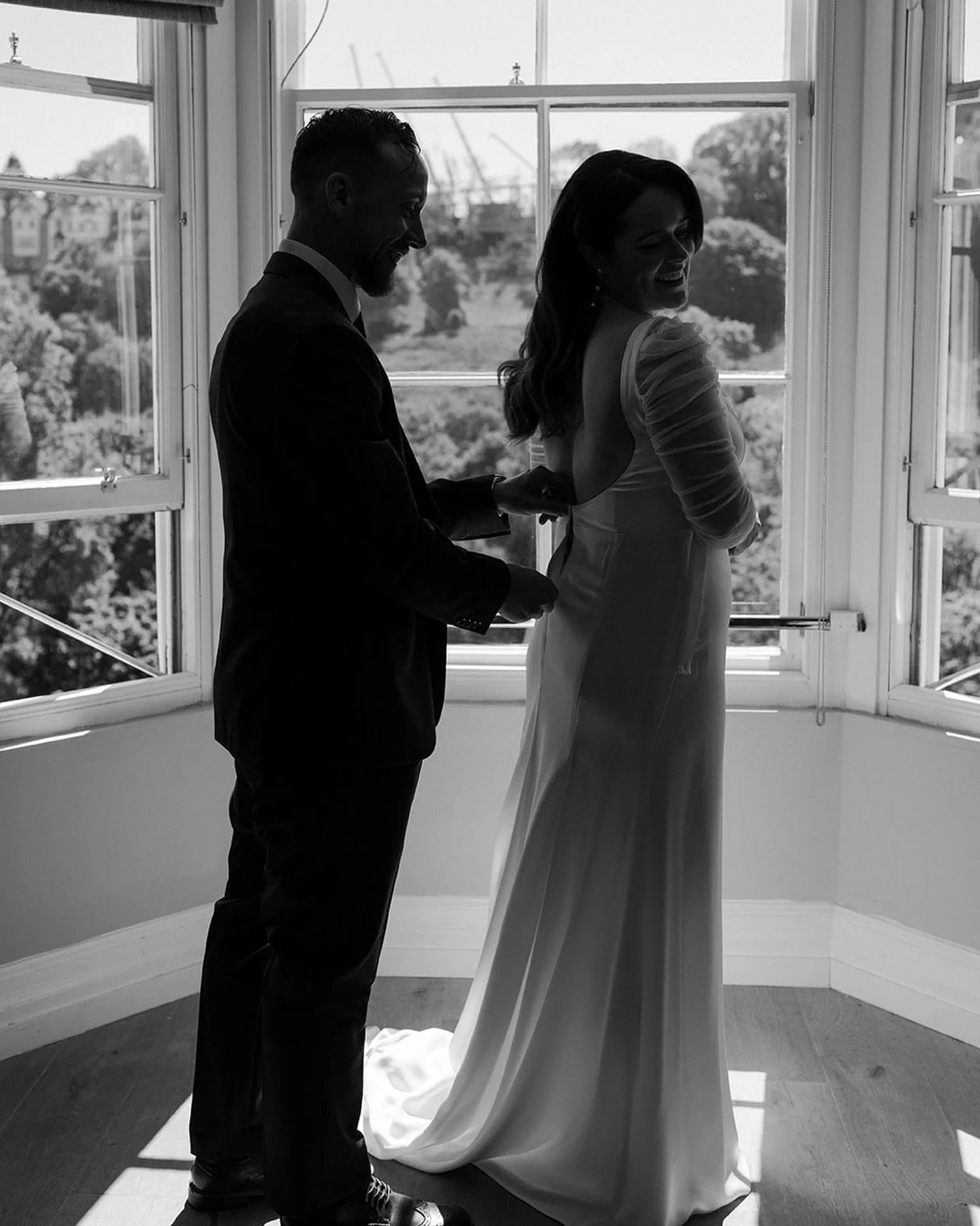 Have your wedding your way.

Tradition might say otherwise, but Taylor and Joe chose something that felt right to them. Getting ready side by side on the morning of their elopement, sharing those quiet, excited moments together before the day began.

