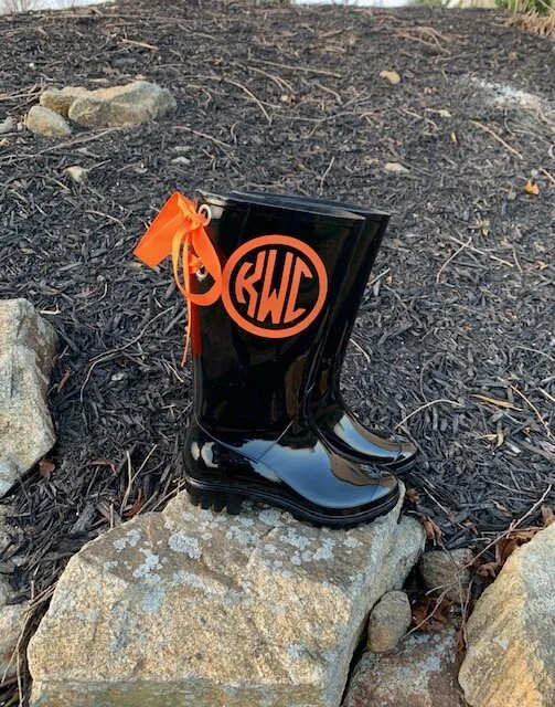 Personalized Rain Boots - Orange