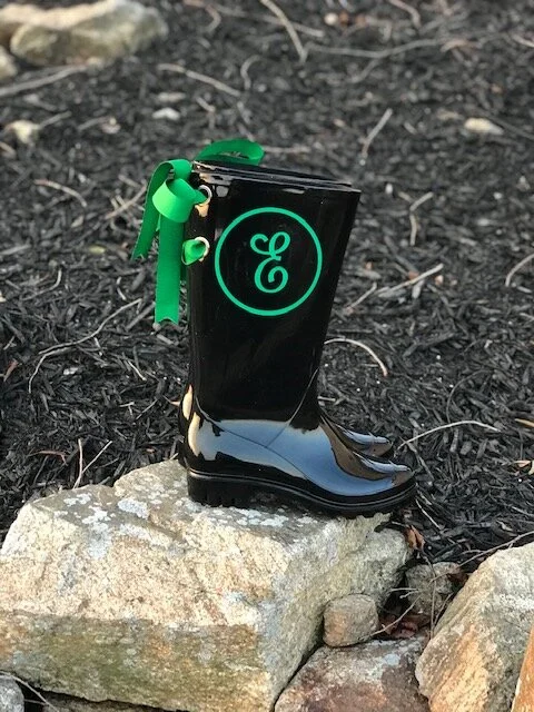 Personalized Rain Boots - Kelly Green