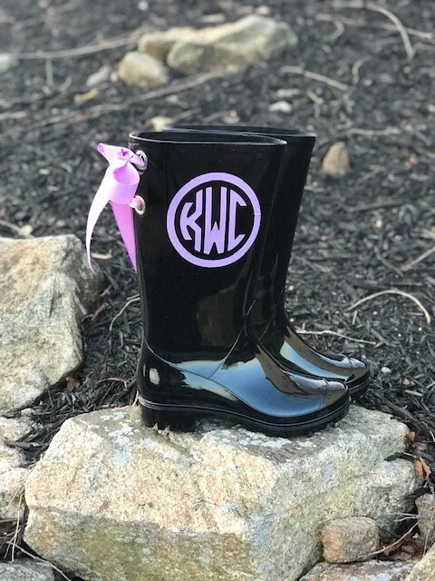 Personalized Rain Boots - Lavender
