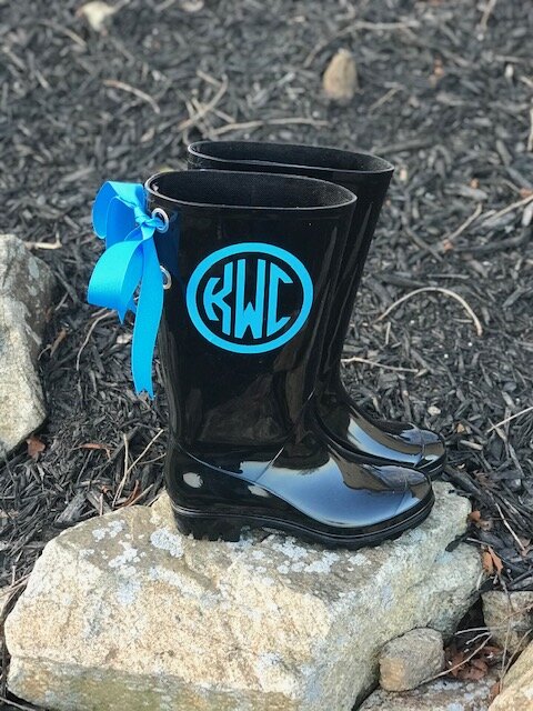 Personalized Rain Boots - Peacock