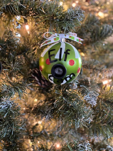 Elf &amp; Santa Cam Ornament