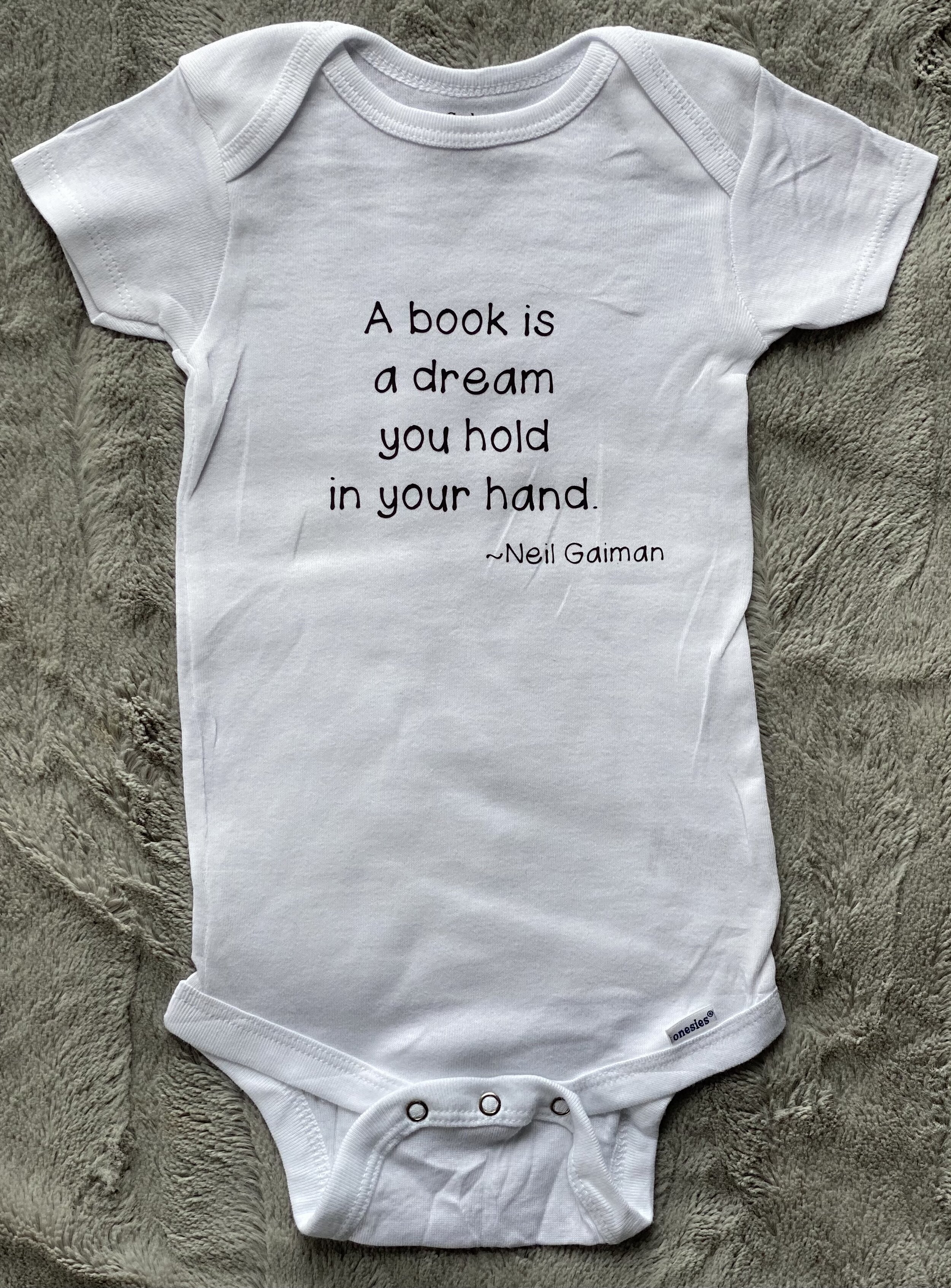 Neil Gaiman onesie