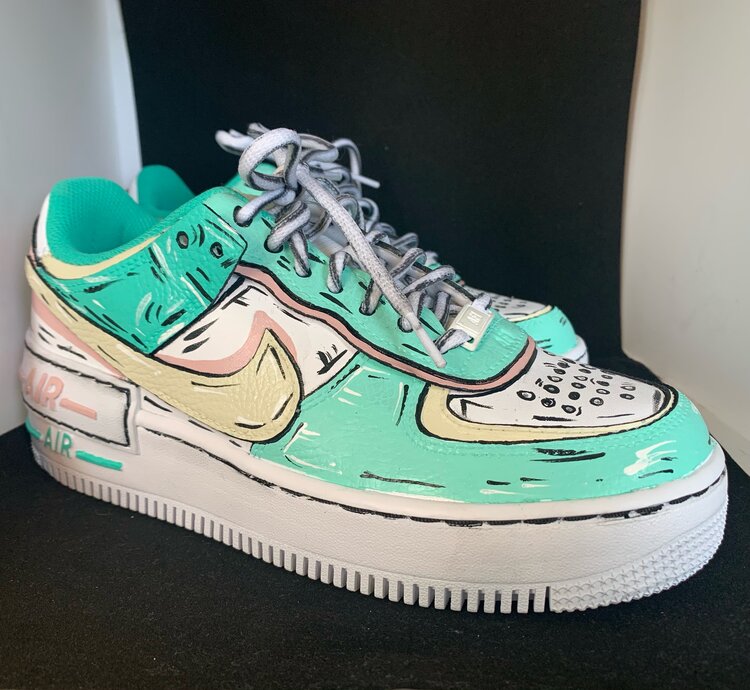 Hand Painted Sneakers Photos and Images