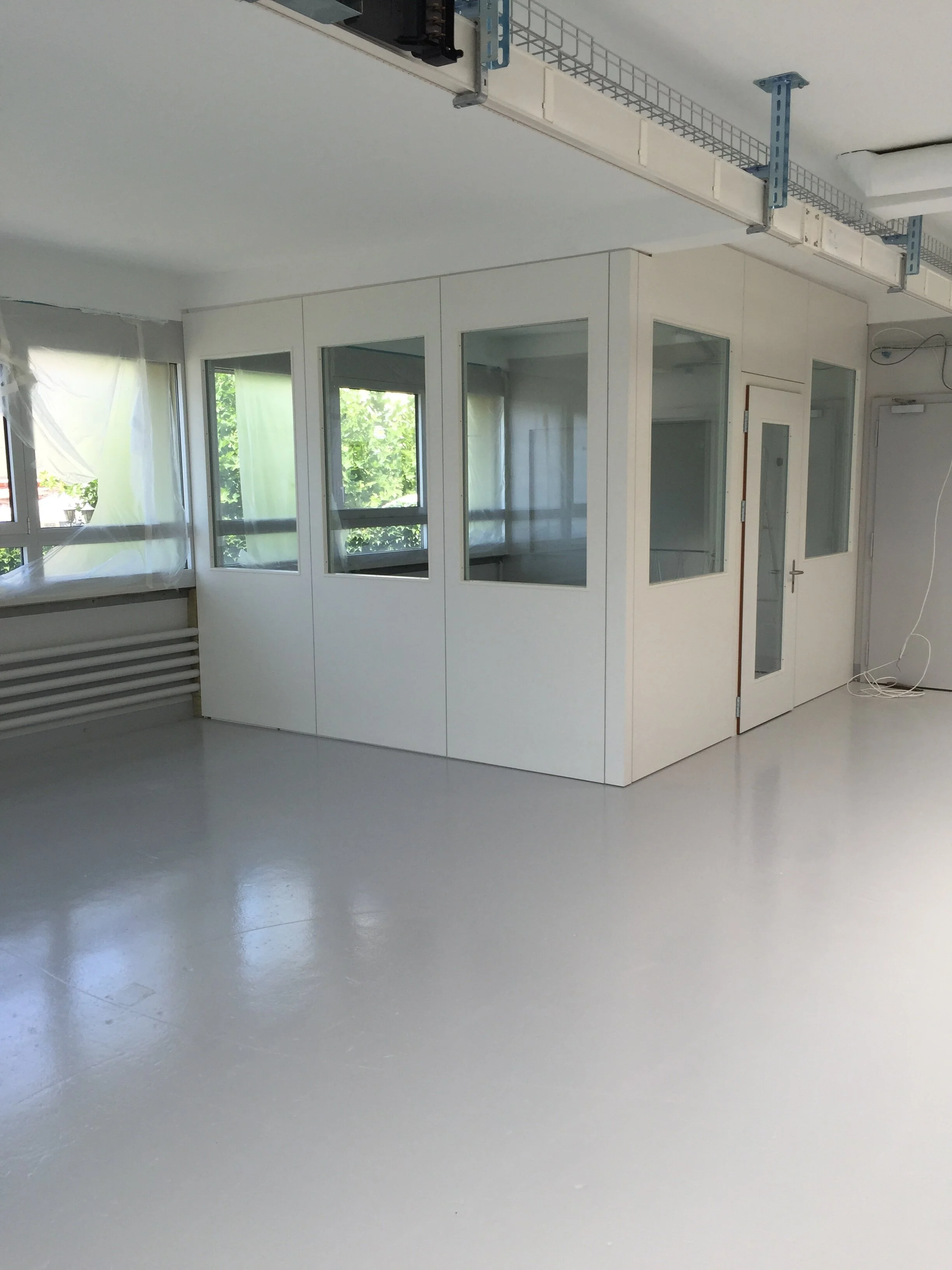 Raumtrennung aus Holz
