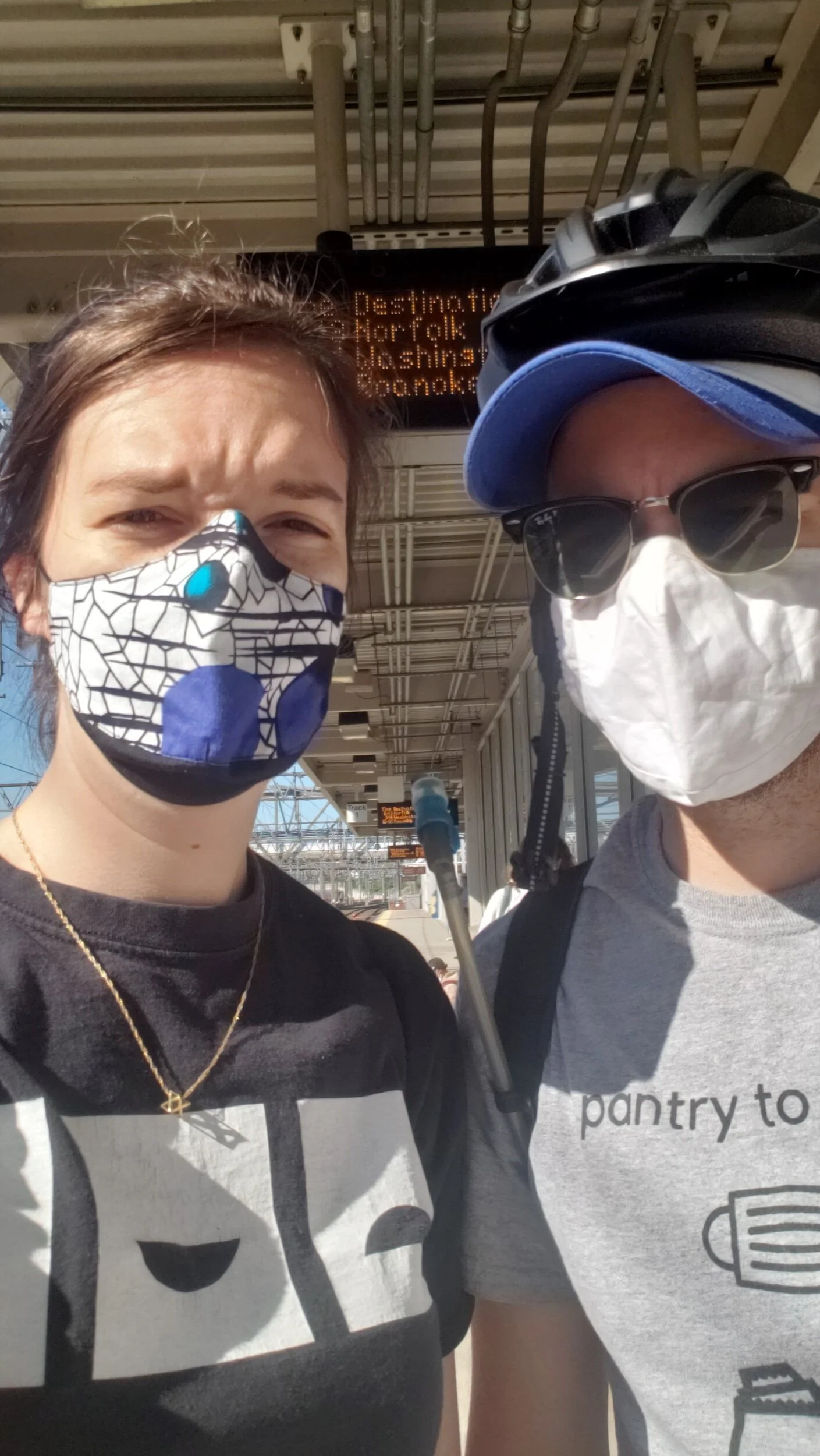 Bright-eyed and bushy-tailed at New Haven Union Station