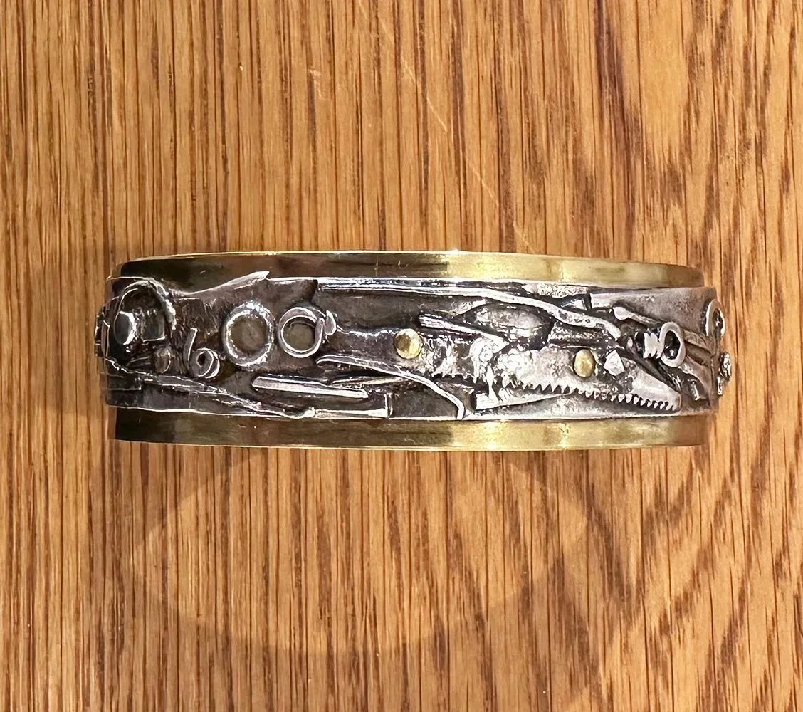 BRASS &amp; SILVER CUFF