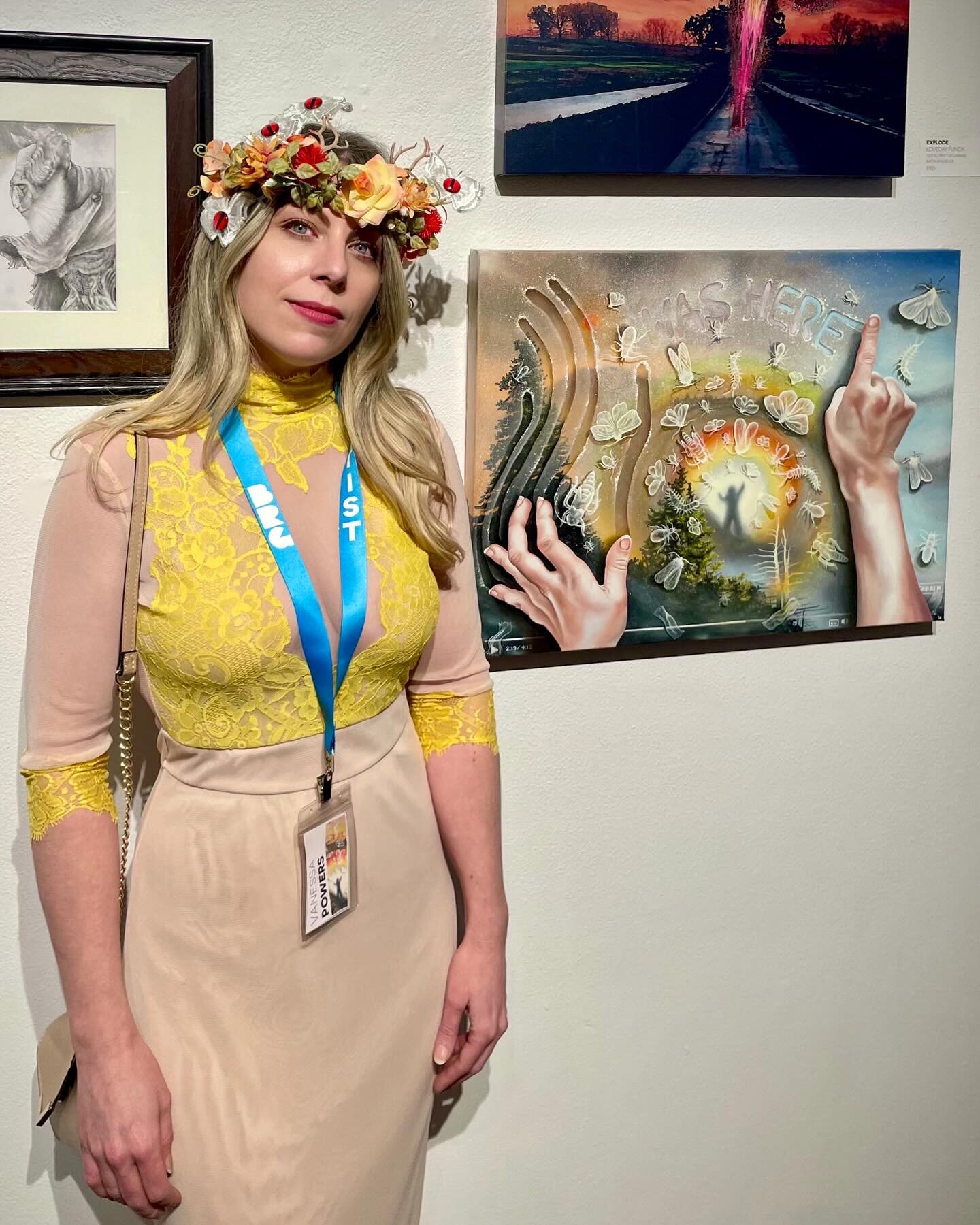 Had the pleasure to attend the Surreal Soir&eacute;e last weekend! Thanks to everyone at @brgallery and juror @bethcavener for inviting me to be a part of the Surreal Salon🤍 I really enjoyed meeting the other artists from around the world and talkin
