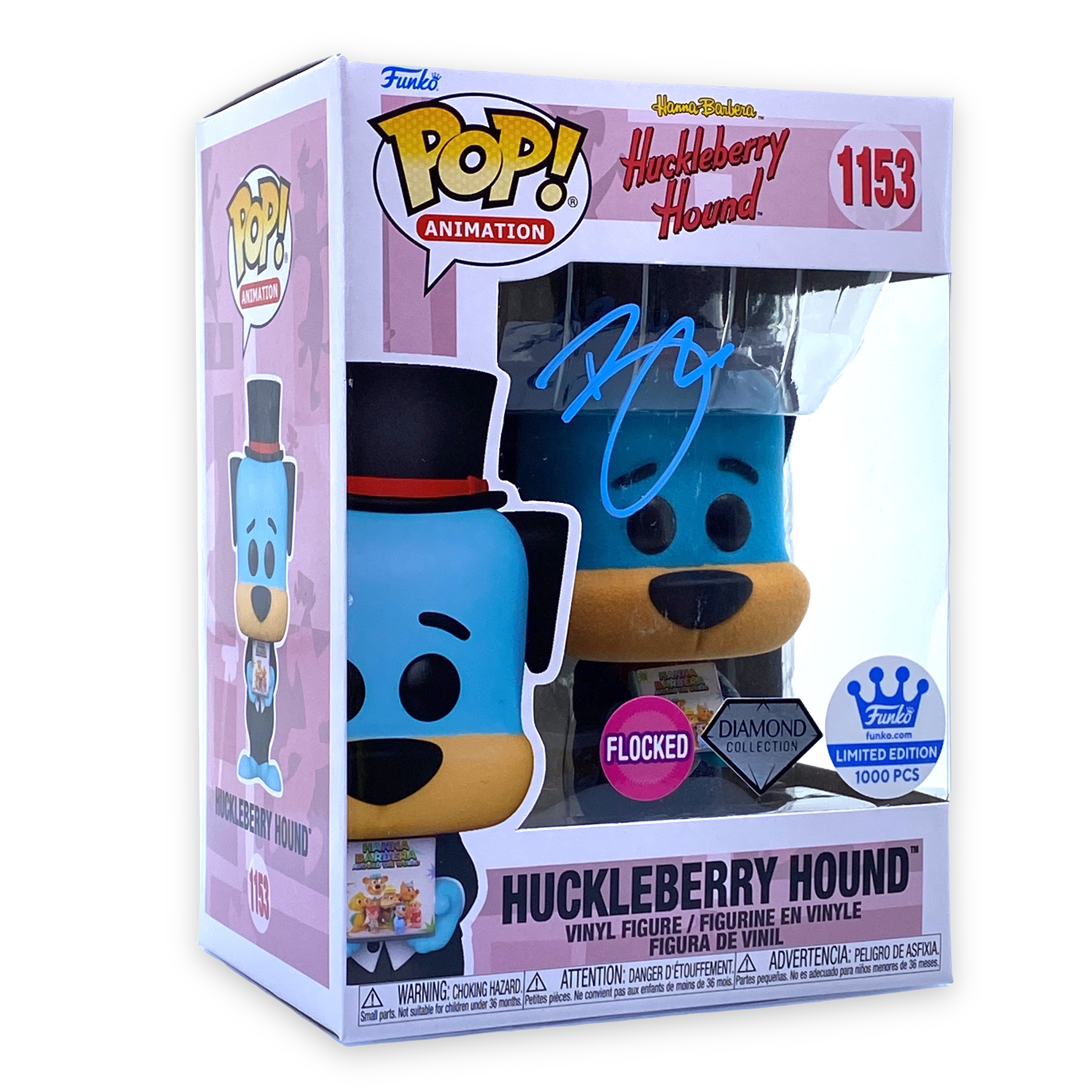 Hanna-Barbera Around the World Book and Huckleberry Hound (LE 1K Diamond/ Flocked) Bundle [Signed by Brian Mariotti]