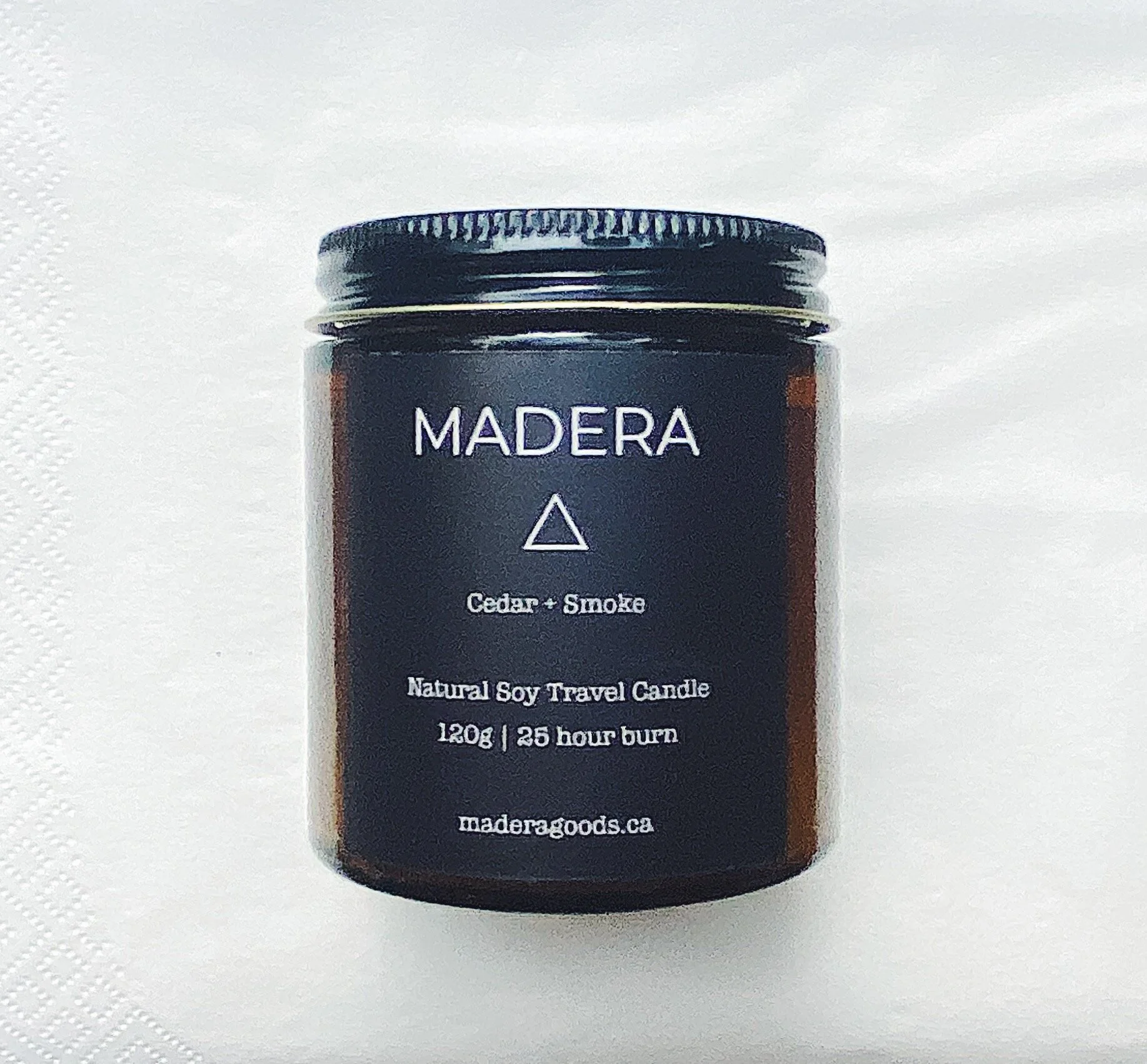 Cedar + Smoke Natural Soy Travel Candle