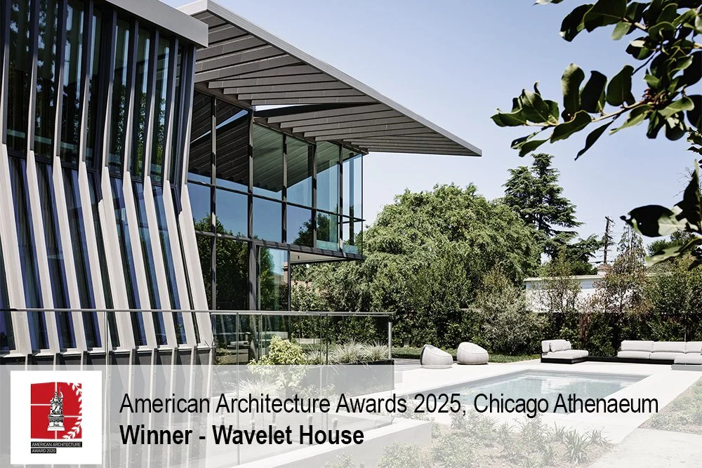 The Wavelet house receives the American Architecture Award from the Chicago Athenaeum!