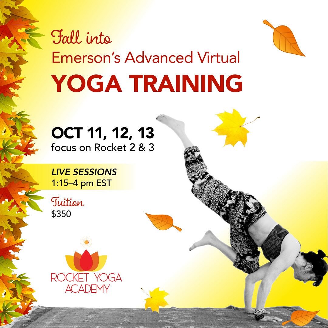 Part 2 Advanced Sequencing Training is available live online this fall! 
We will dive into the sequencing of Larry Schultz&rsquo;s original Rocket 2 and 3. 
Rocket 2 is super fun will lots of backbends and hip openers, inversions and arm balances and