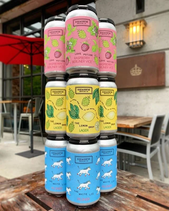 KELOWNA CRAFT BEER GEMS 💎
We&rsquo;re the only liquor store in Vancouver that have the amazing @viceandvirtuebeer 🥰 These delicious drinks are coming from Kelowna and are created by a killer team of beer-lovers. We have 3 brews at the moment, from top to bottom:
The Love Potion - Raspberry Berliner Vice
The Lemon Drop - Lager (newest addition)
The White Lie - Pilsner