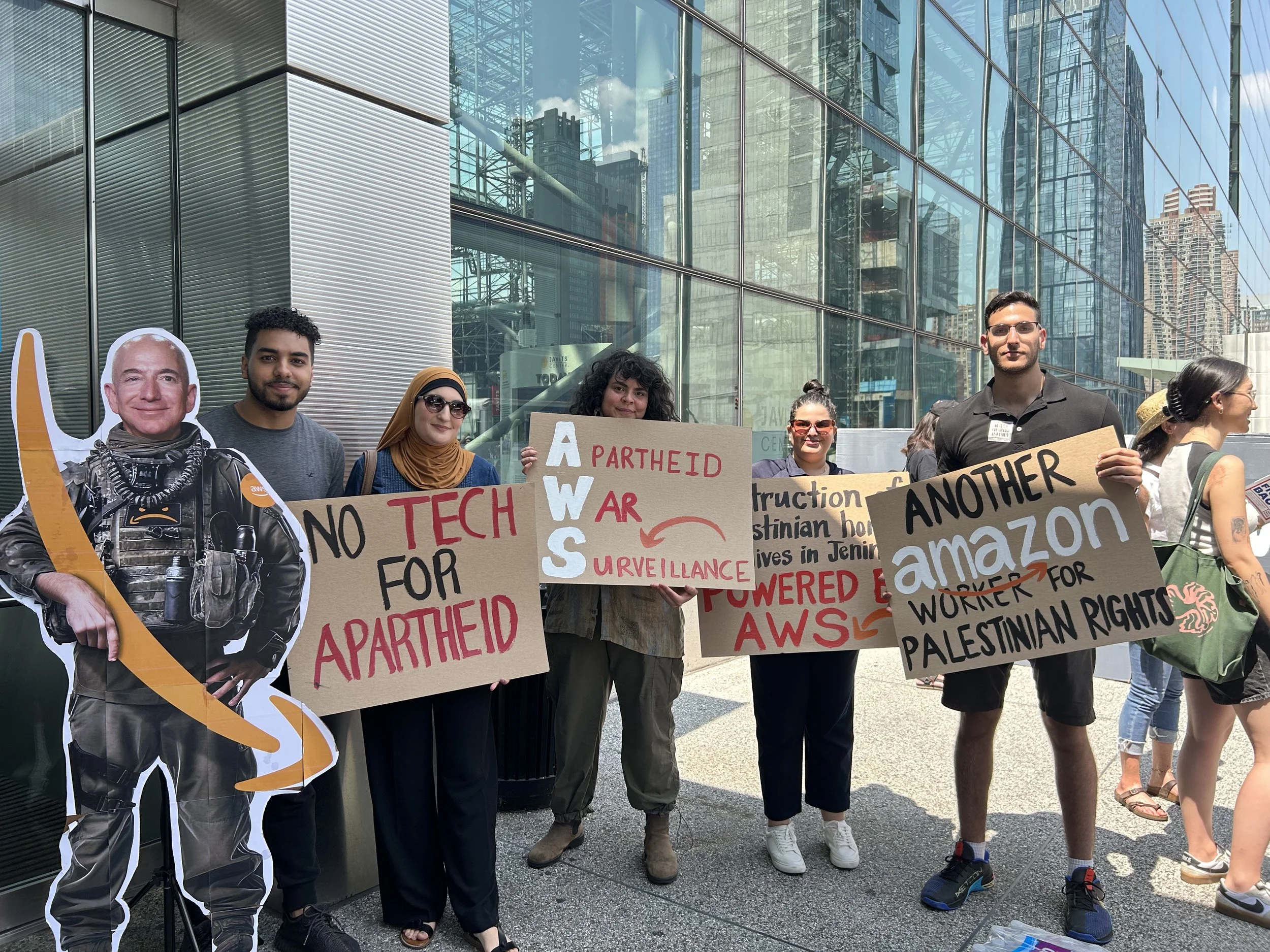 Amazon Labor Union Joins Amazon Tech Workers To Protest Amazon’s Cloud Contracts with Israel at Company’s Annual AWS Summit