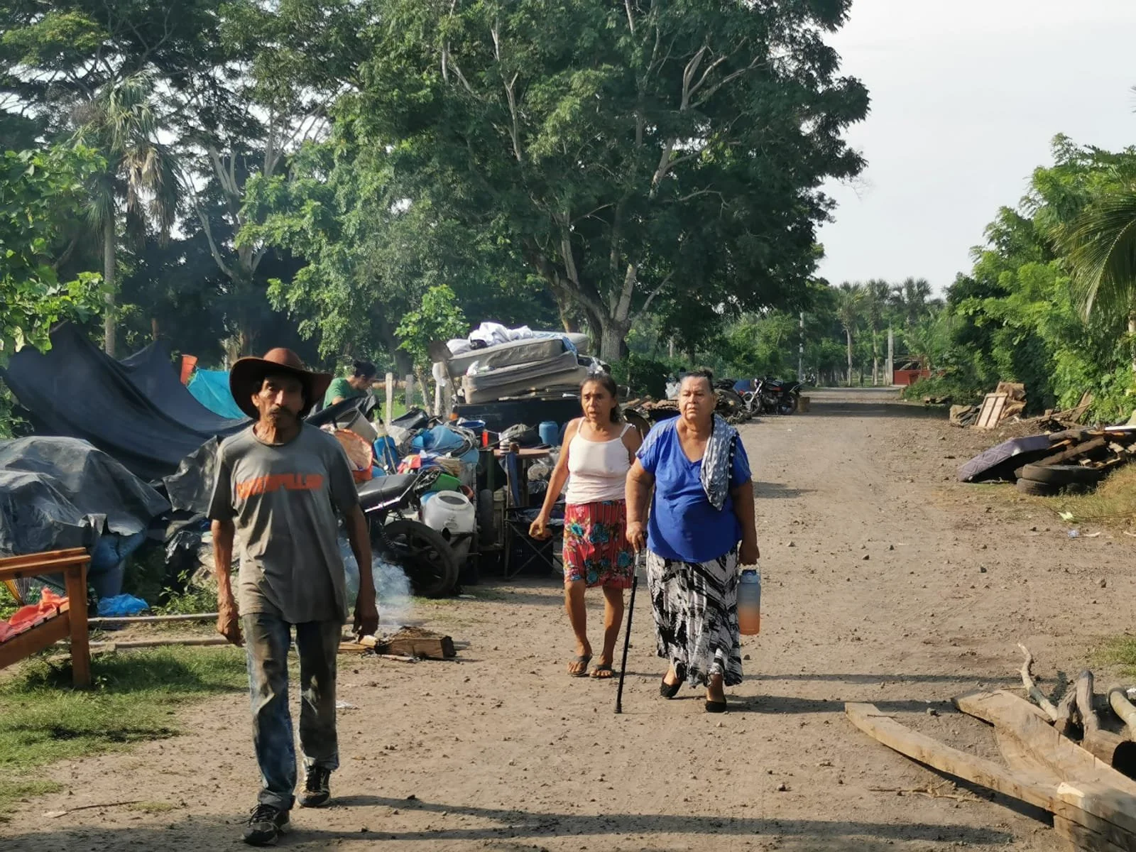Guatemalan police attacked and burned Indigenous Community houses in Nueva Jerusalem, Escuintla