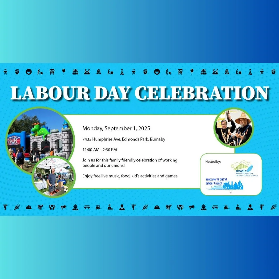 What are you doing on Labour Day? Come to the Labour Day Celebration at Edmonds Park in Burnaby, 11 am to 2:30 pm, and drop by the CoDev table! 

Say hello to our volunteers and staff, purchase some fair trade coffee and chocolate in support of globa