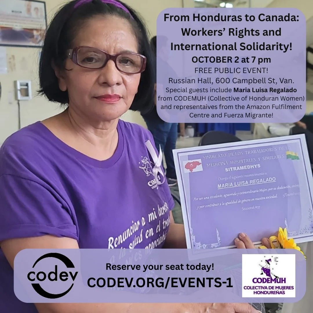 Final reminder that Maria Luisa is in Vancouver for one night only! Please cut and paste the URL to pre-register and let us know you are coming!

https://www.codev.org/events-1