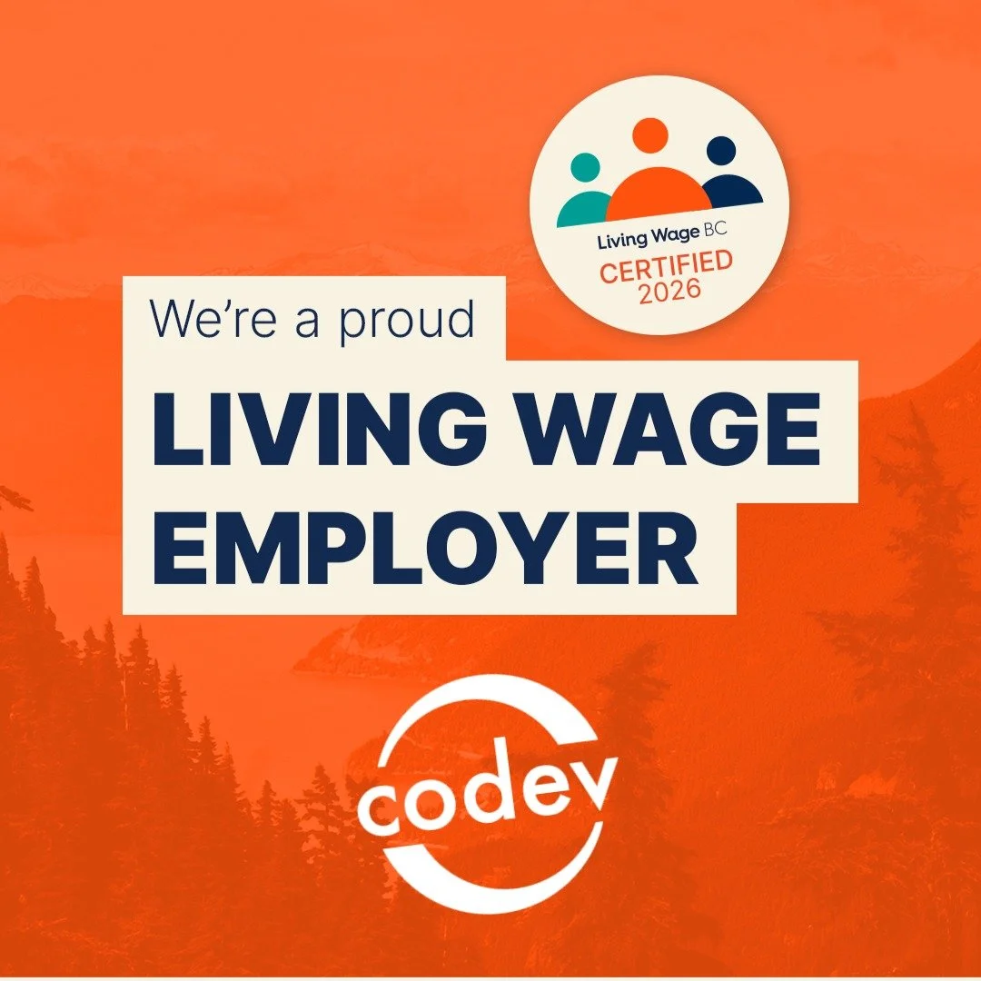 CoDevelopment Canada has been a certified @livingwagebc employer for over ten years. And we just received our certification for 2026! CoDev is union-fueled, #Vancouver based, and committed to workers' rights and #internationalsolidarity. Solidarity, 