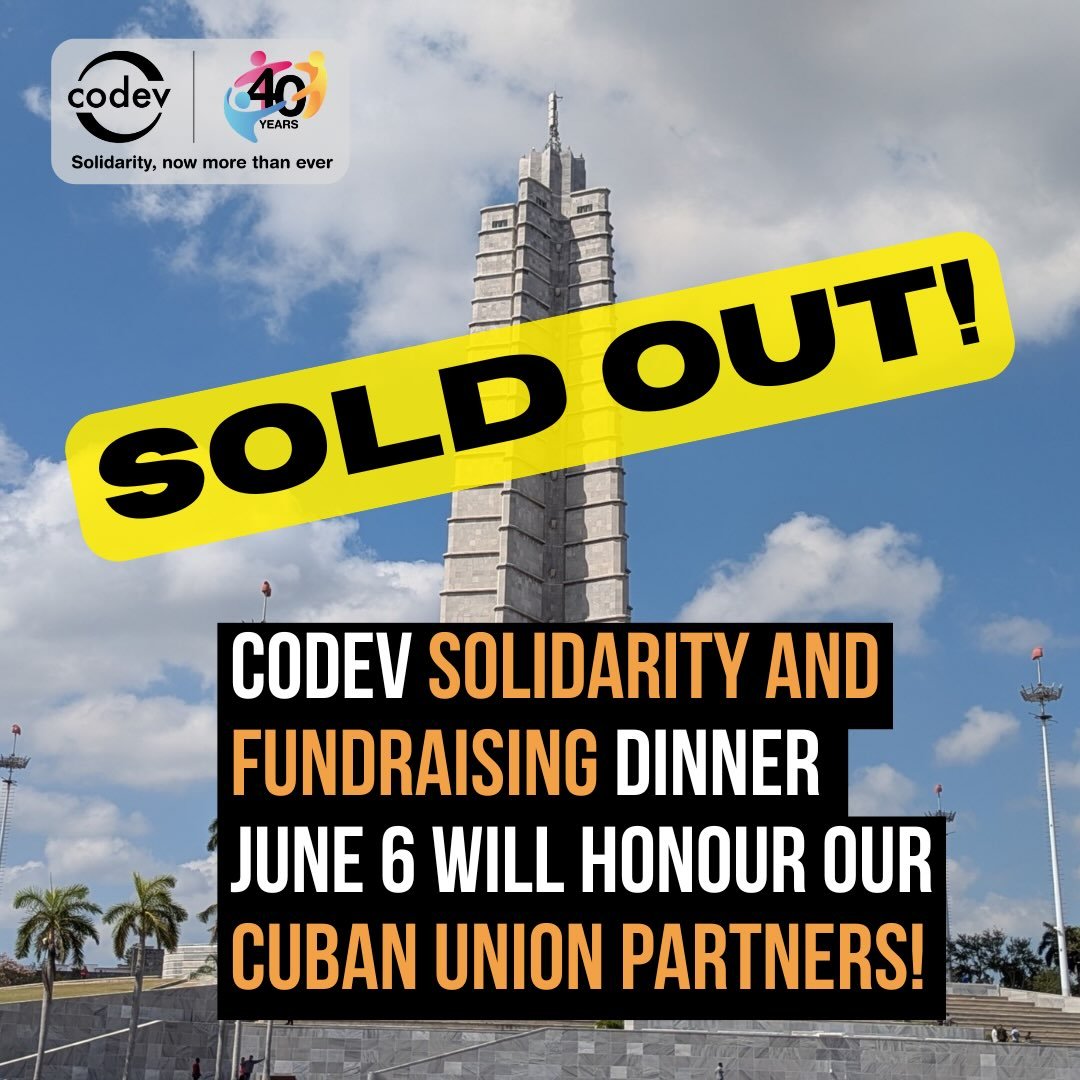 Thanks to the support of our Canadian labour partners and many, many individual collaborators we have a full house for our 2026 Solidarity and Fundraising Dinner. We&rsquo;ll be enjoying great food from @migrantjourneysbc and wonderful music from Ang
