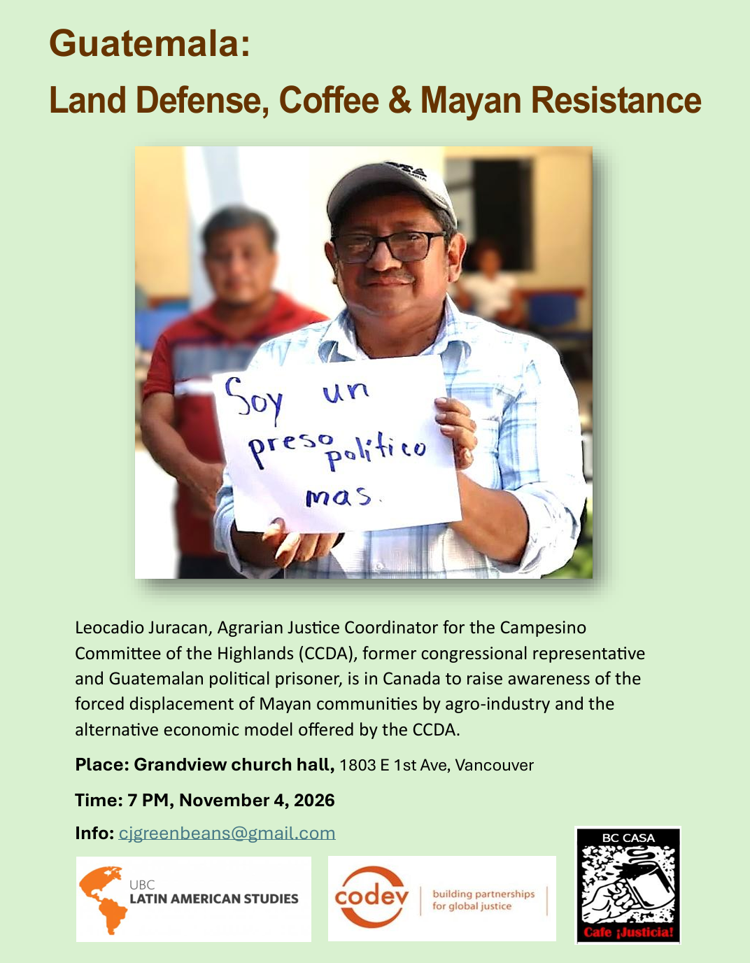 Guatemala: Land defense, coffee, and Mayan resistence