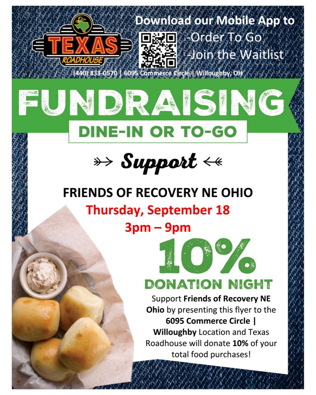 Texas Roadhouse Fundraiser