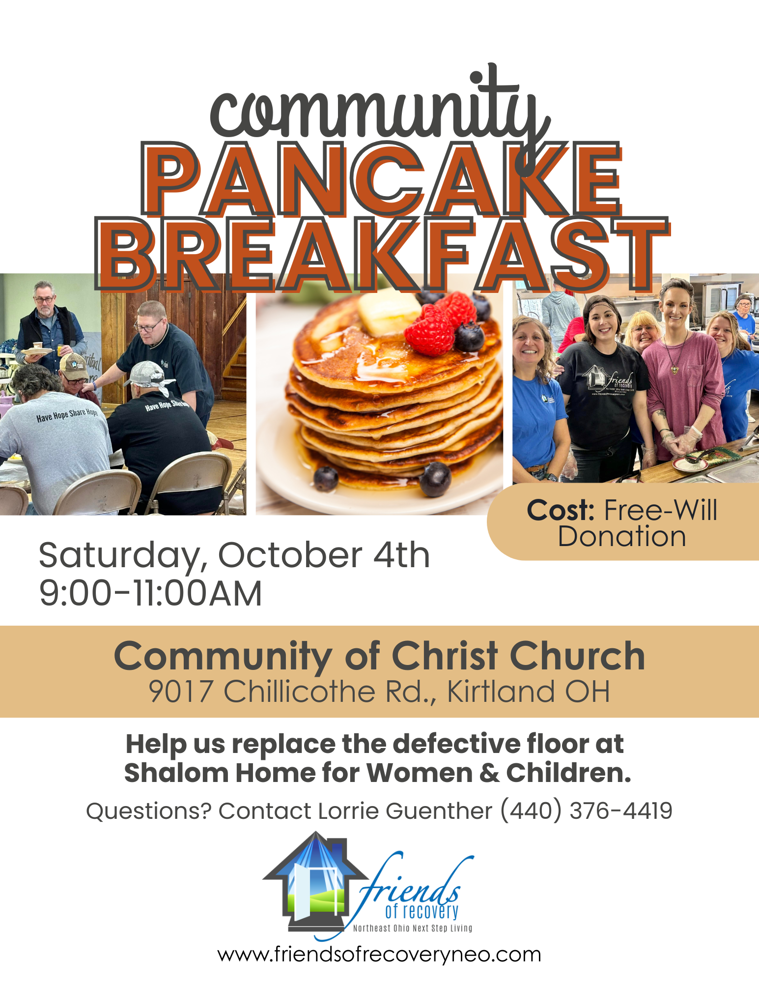 Pancake Breakfast Fundraiser